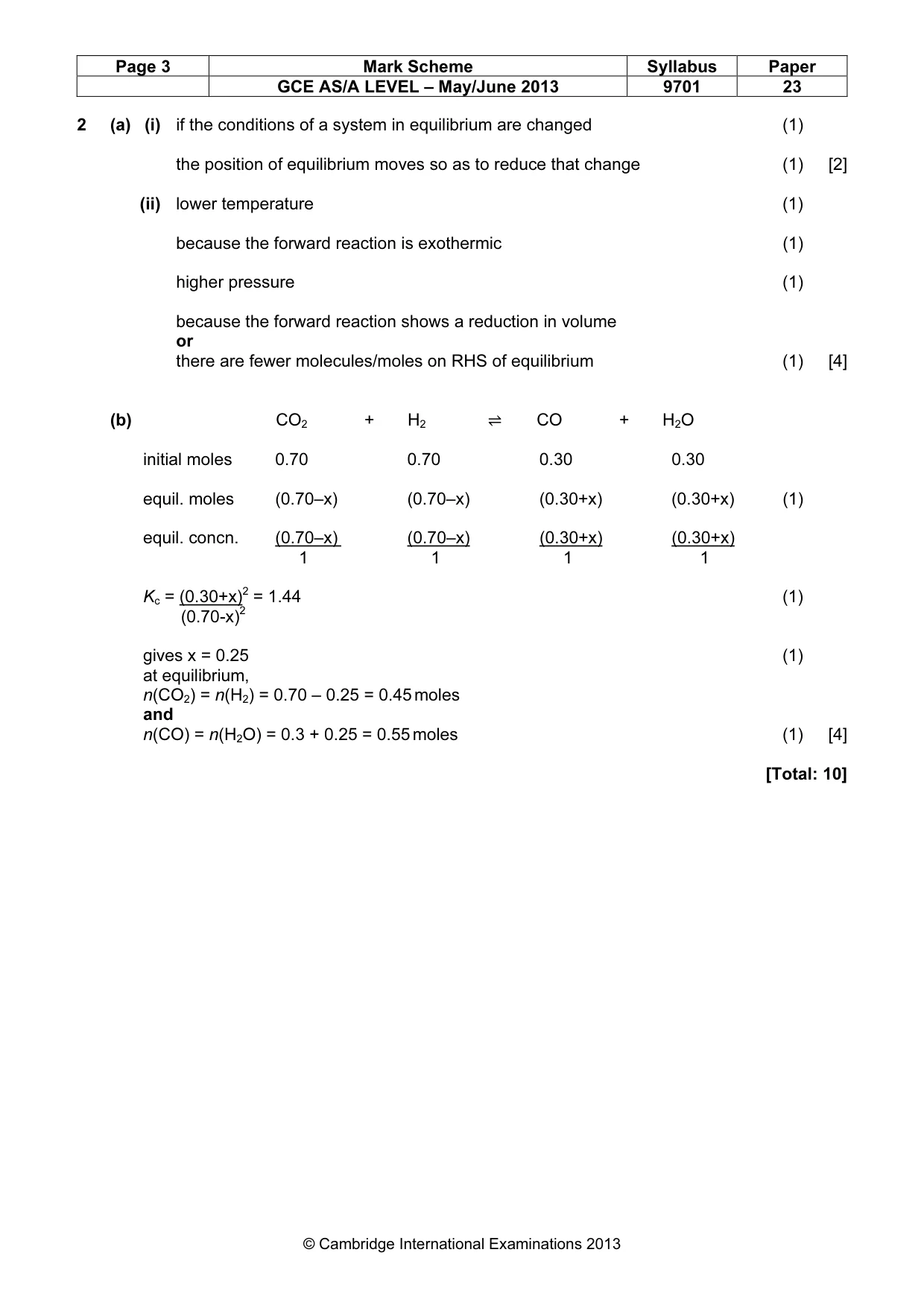 Mark scheme, page 3 of 7