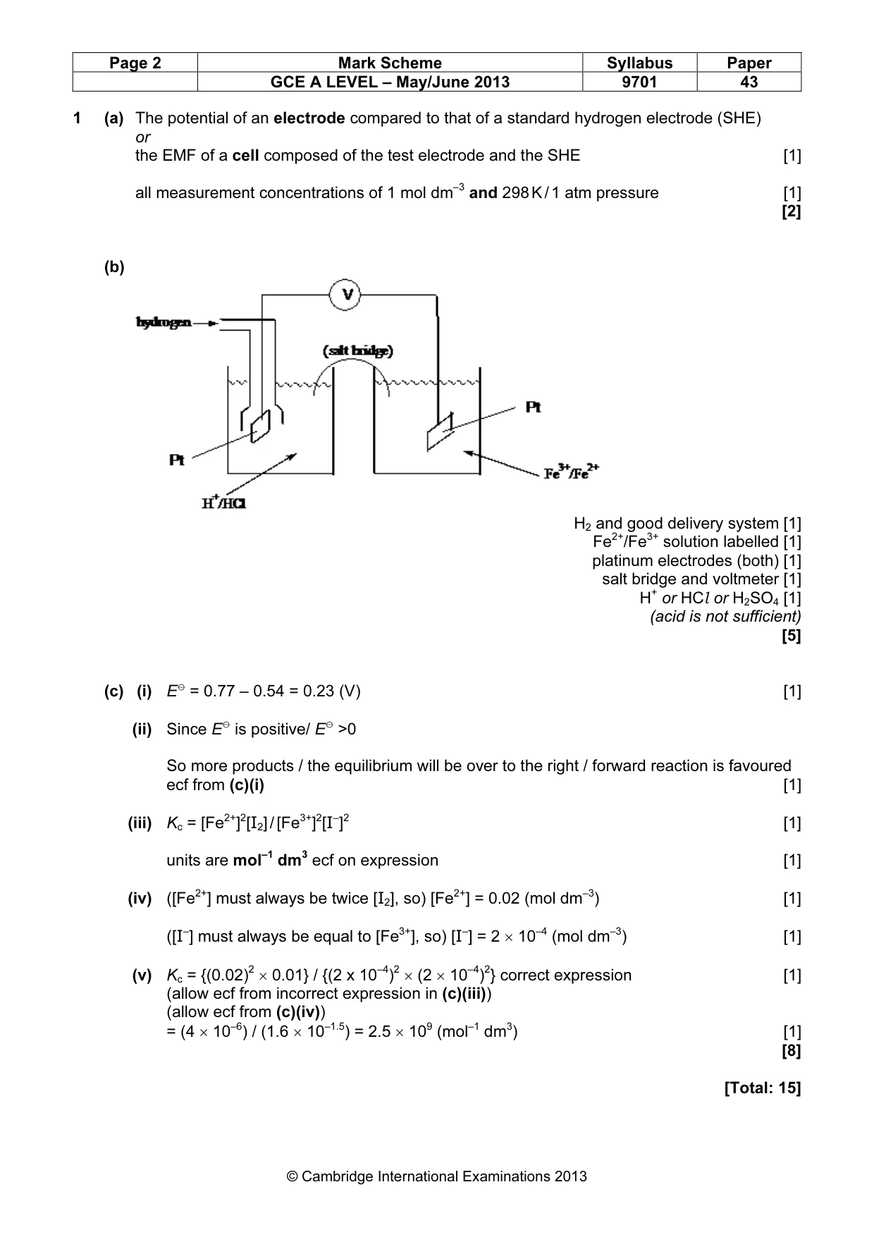 Mark scheme, page 2 of 10