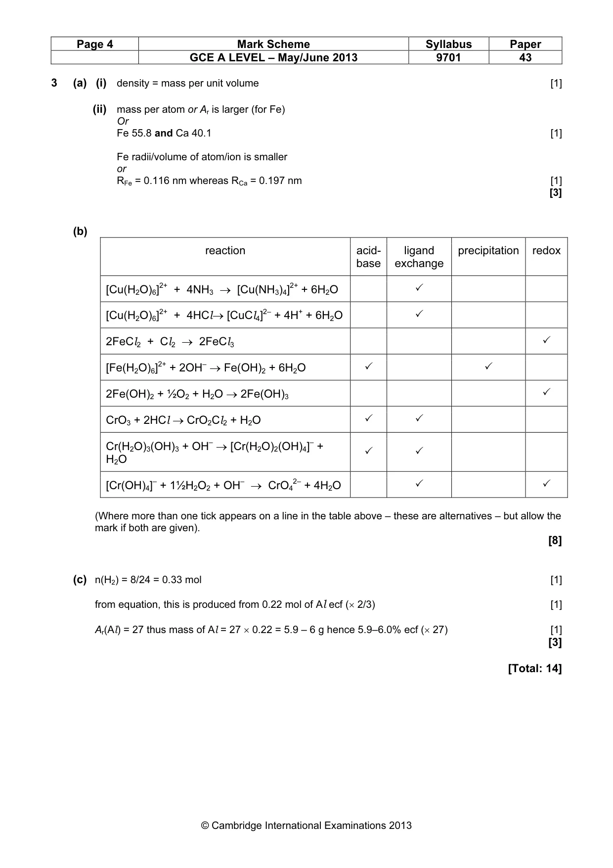Mark scheme, page 4 of 10