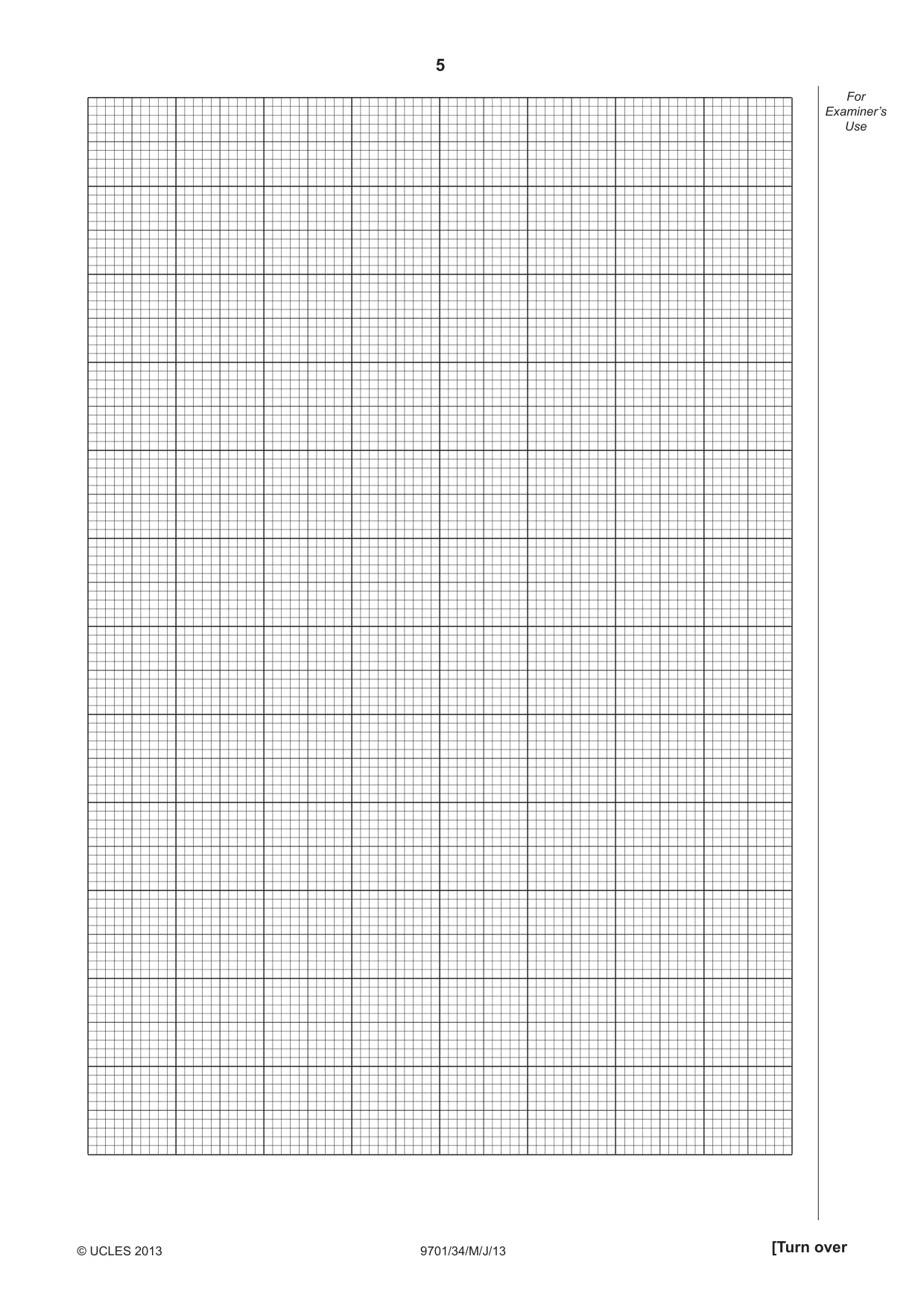 Cambridge A Level Chemistry 9701 2013 May/June Paper 3 · Variant 4 question paper, page 5 of 16