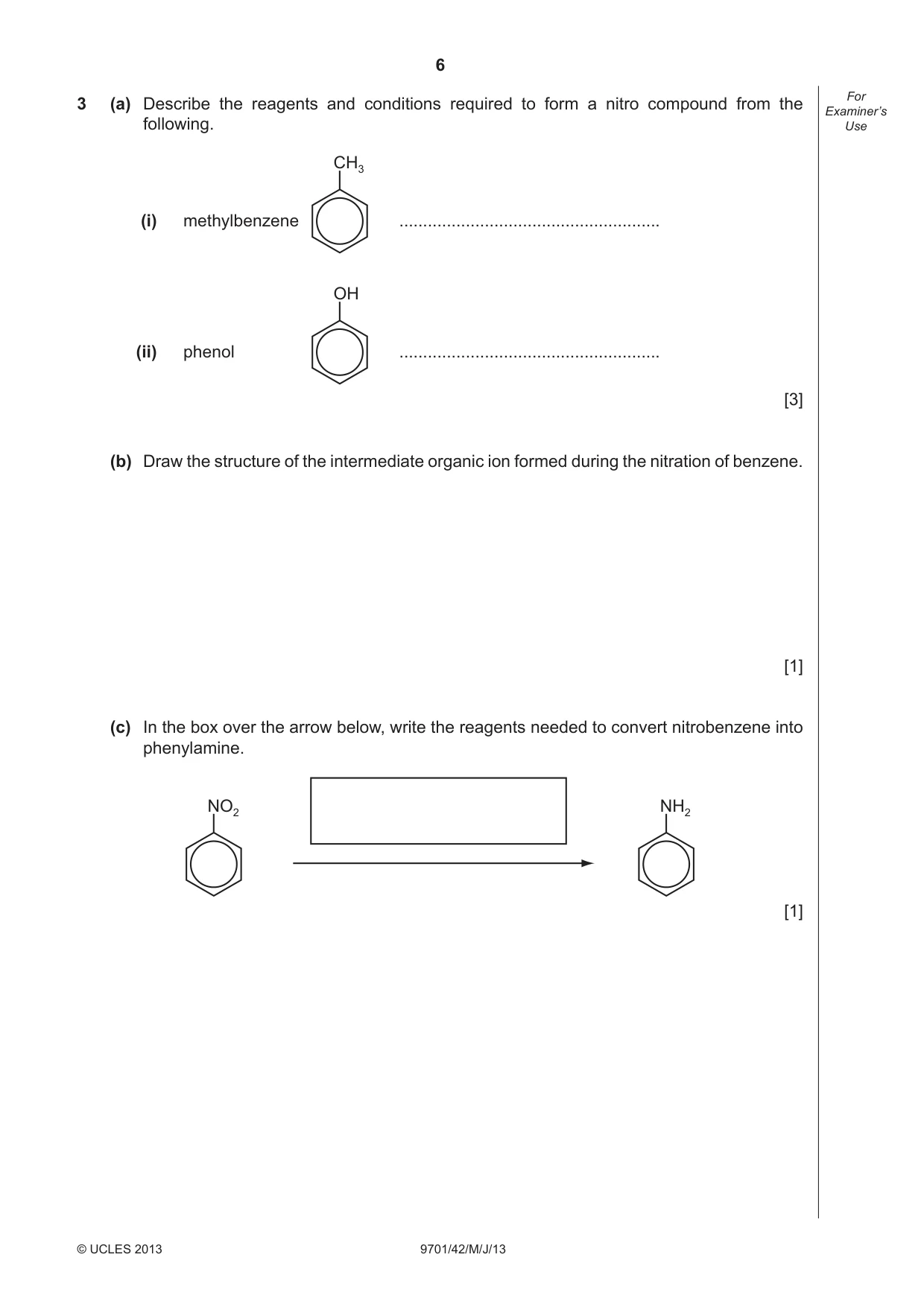 Cambridge A Level Chemistry 9701 2013 May/June Paper 4 · Variant 2 question paper, page 6 of 20