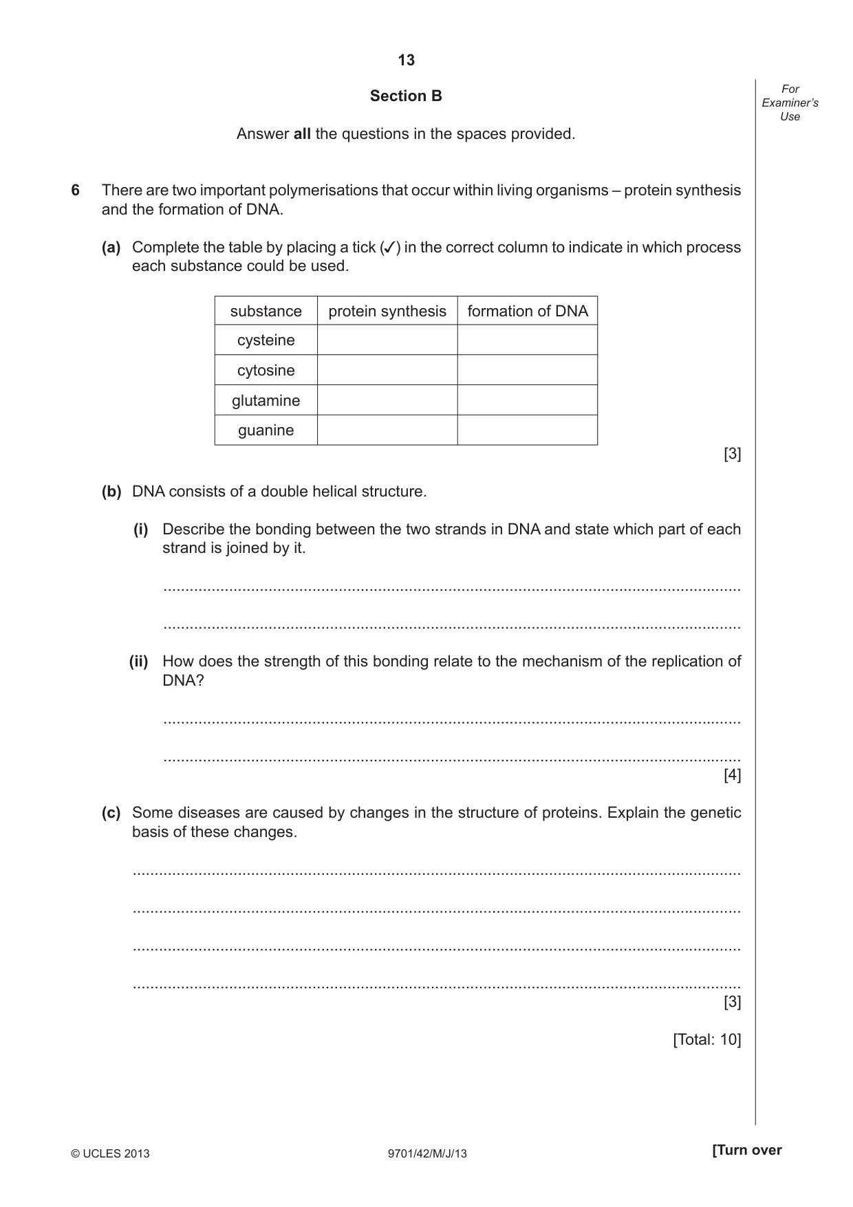 Cambridge A Level Chemistry 9701 2013 May/June Paper 4 · Variant 2 question paper, page 13 of 20