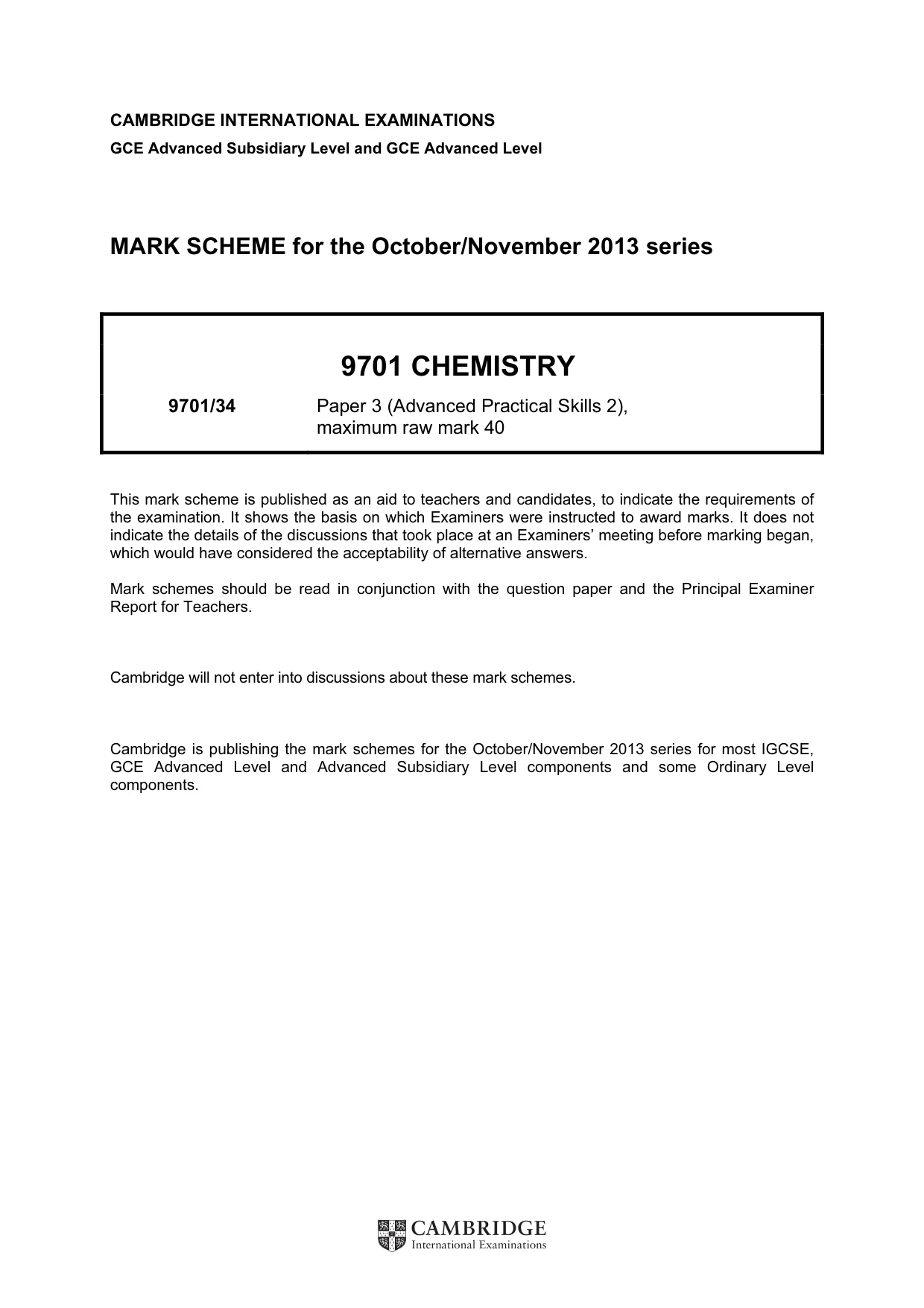Mark scheme, page 1 of 9