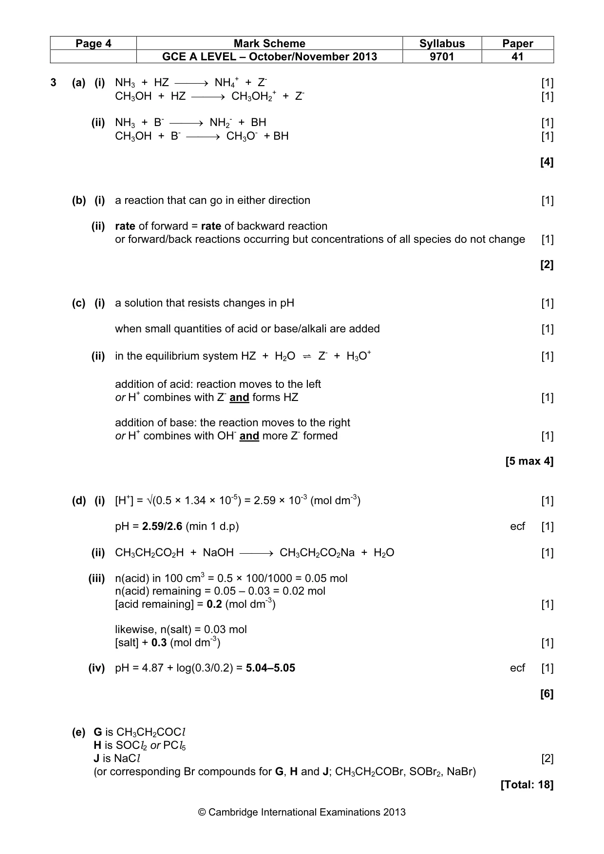 Mark scheme, page 4 of 10