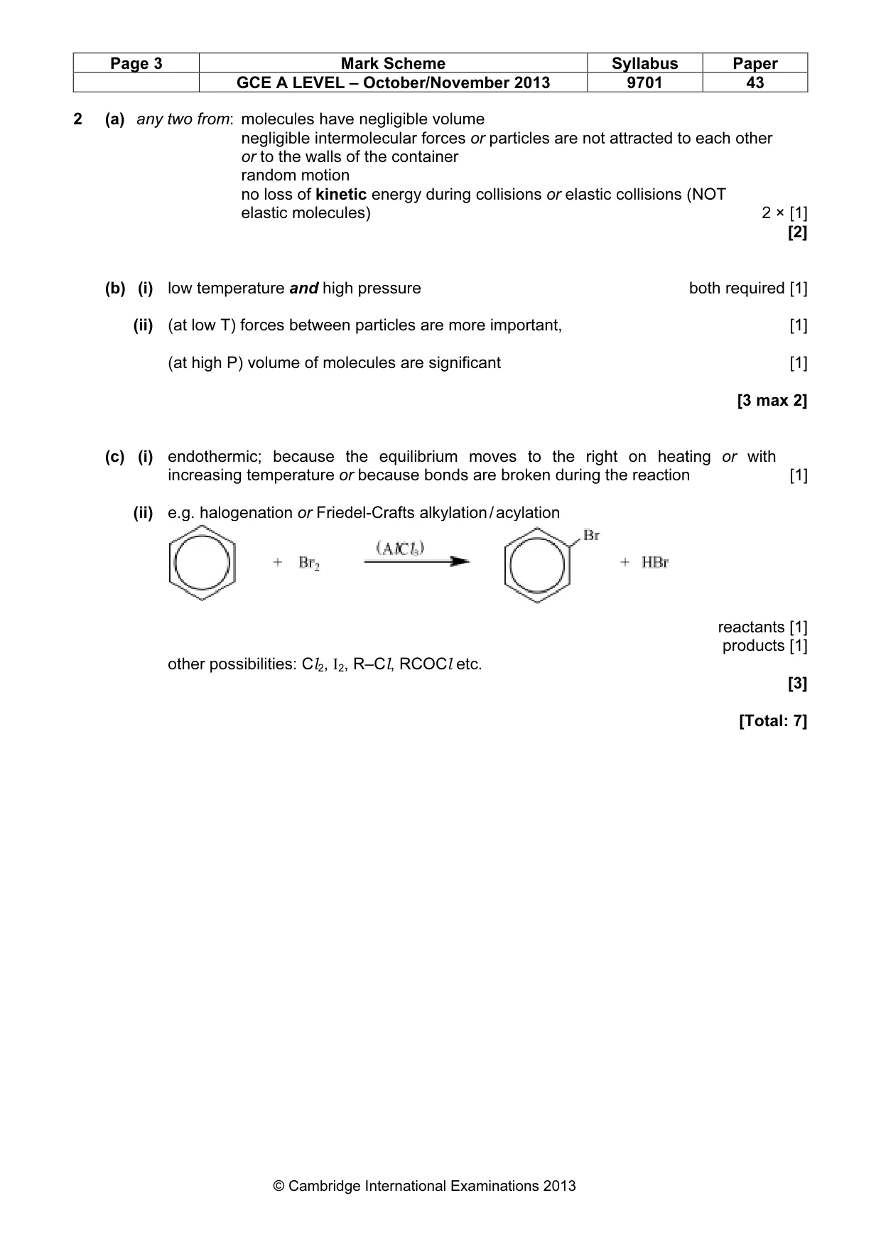 Mark scheme, page 3 of 11