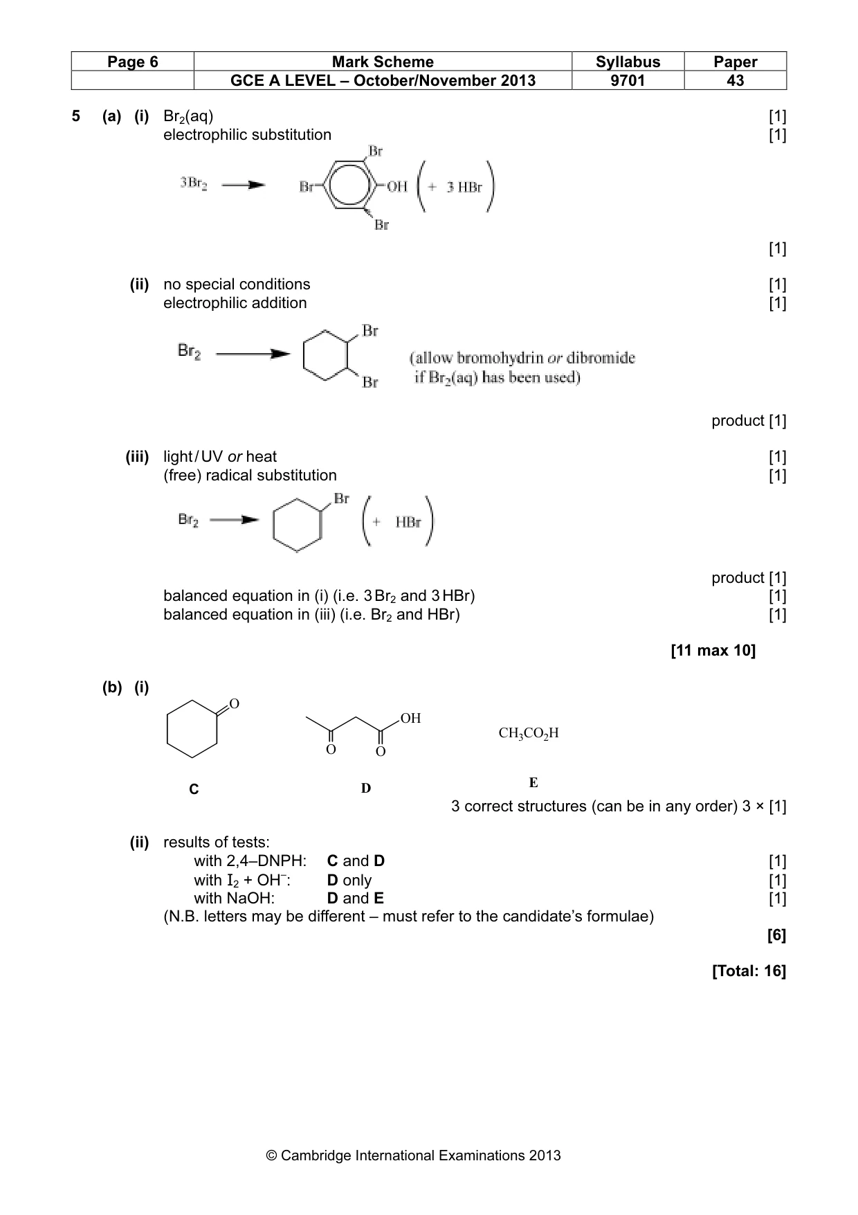 Mark scheme, page 6 of 11