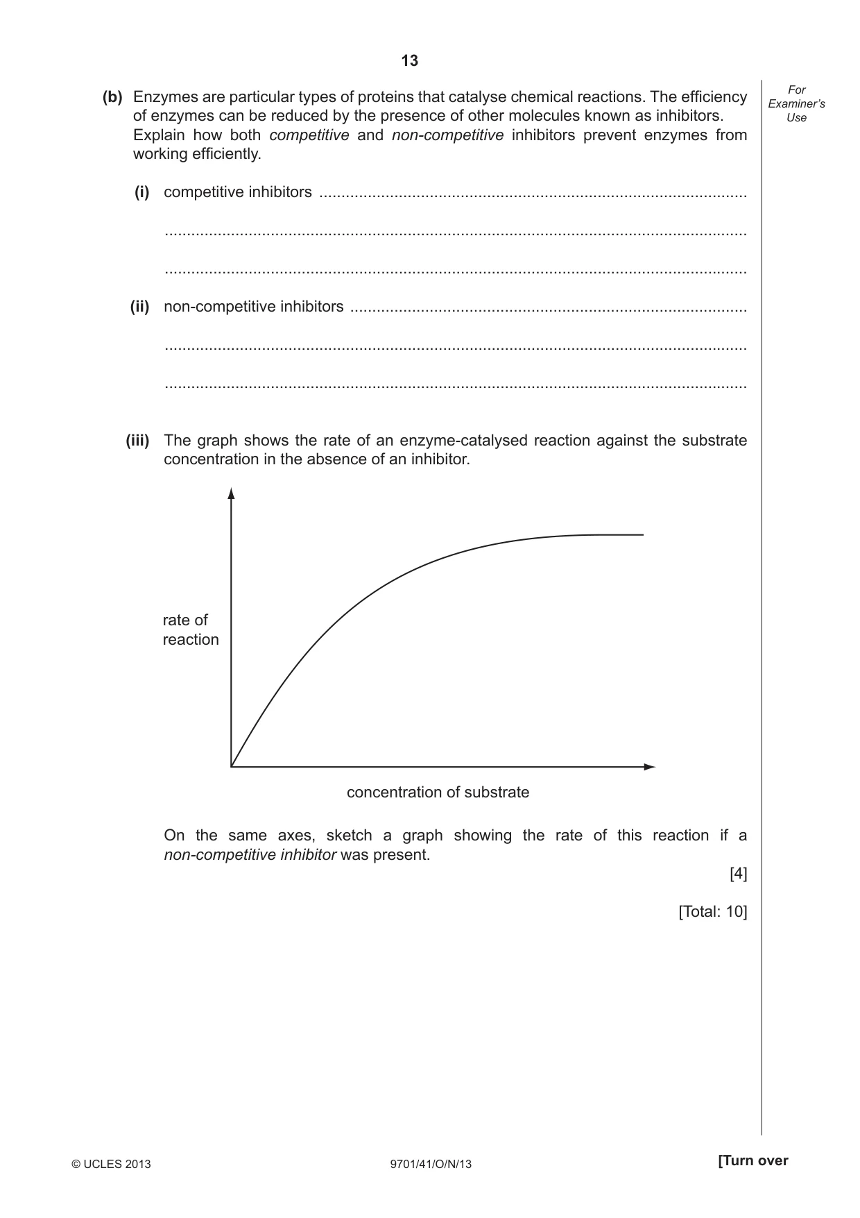 Cambridge A Level Chemistry 9701 2013 Oct/Nov Paper 4 · Variant 1 question paper, page 13 of 20