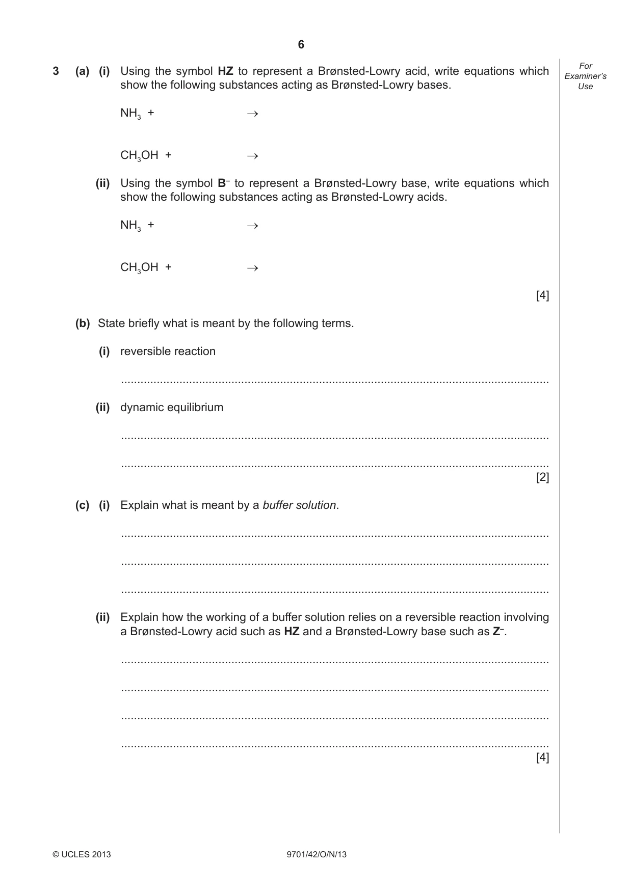 Cambridge A Level Chemistry 9701 2013 Oct/Nov Paper 4 · Variant 2 question paper, page 6 of 20