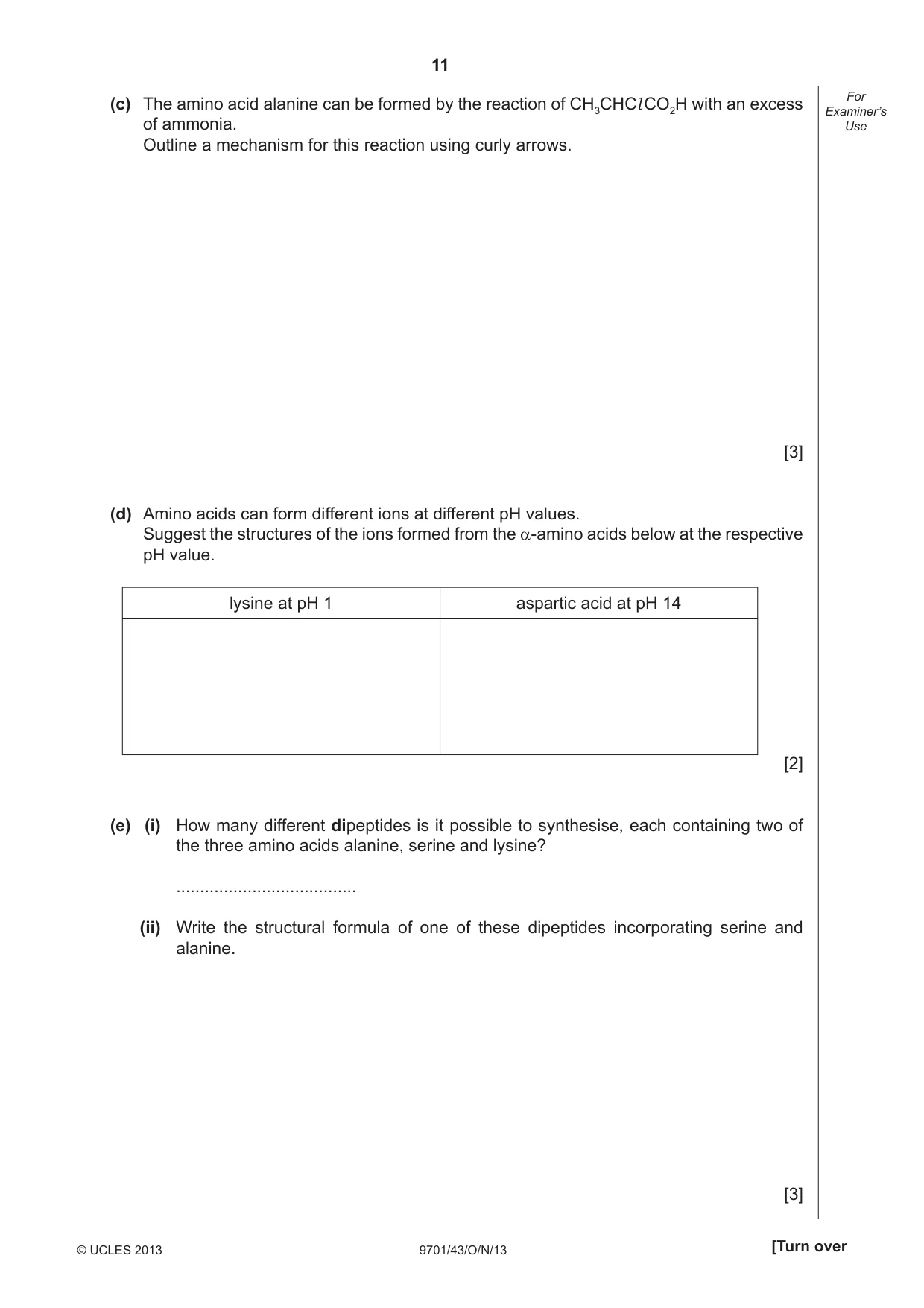 Cambridge A Level Chemistry 9701 2013 Oct/Nov Paper 4 · Variant 3 question paper, page 11 of 20