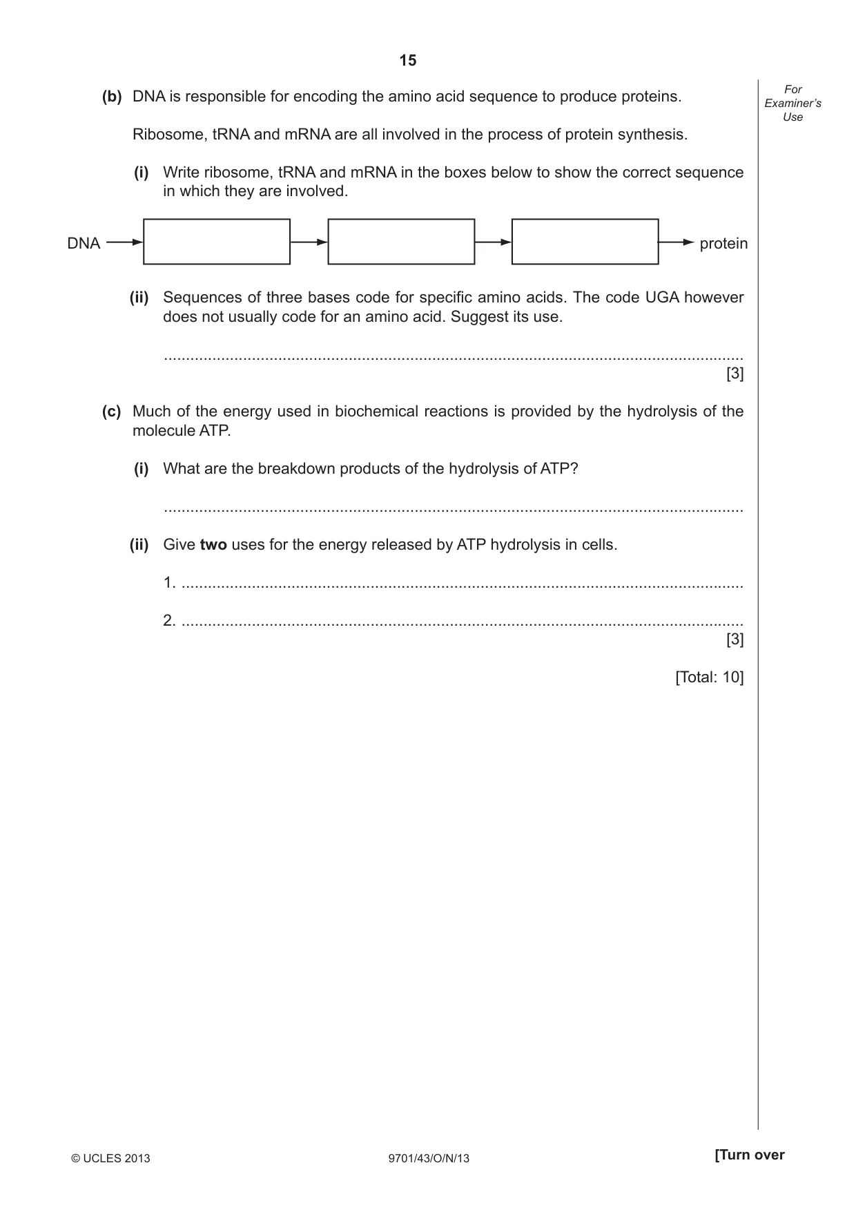 Cambridge A Level Chemistry 9701 2013 Oct/Nov Paper 4 · Variant 3 question paper, page 15 of 20