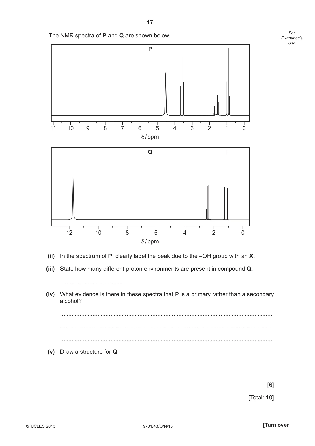 Cambridge A Level Chemistry 9701 2013 Oct/Nov Paper 4 · Variant 3 question paper, page 17 of 20