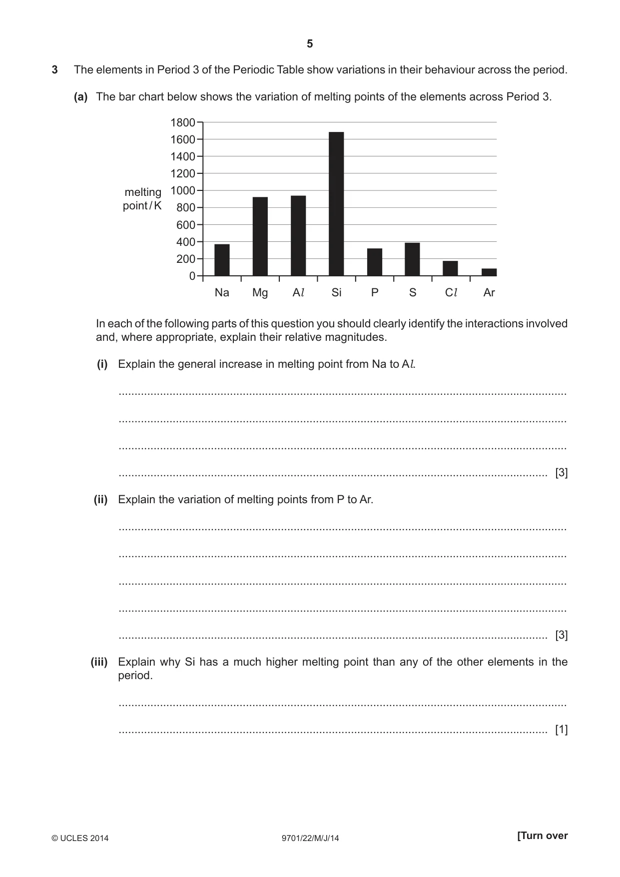 Cambridge A Level Chemistry 9701 2014 May/June Paper 2 · Variant 2 question paper, page 5 of 12