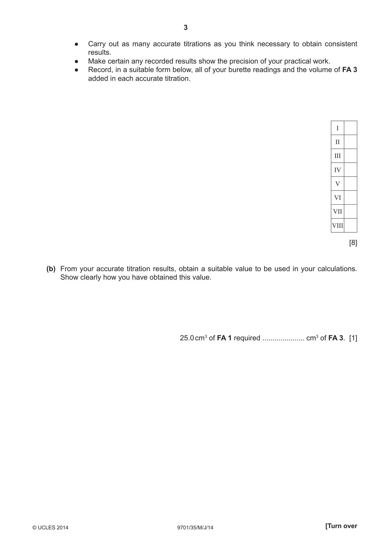 Cambridge A Level Chemistry 9701 2014 May/June Paper 3 · Variant 5 question paper, page 3 of 12