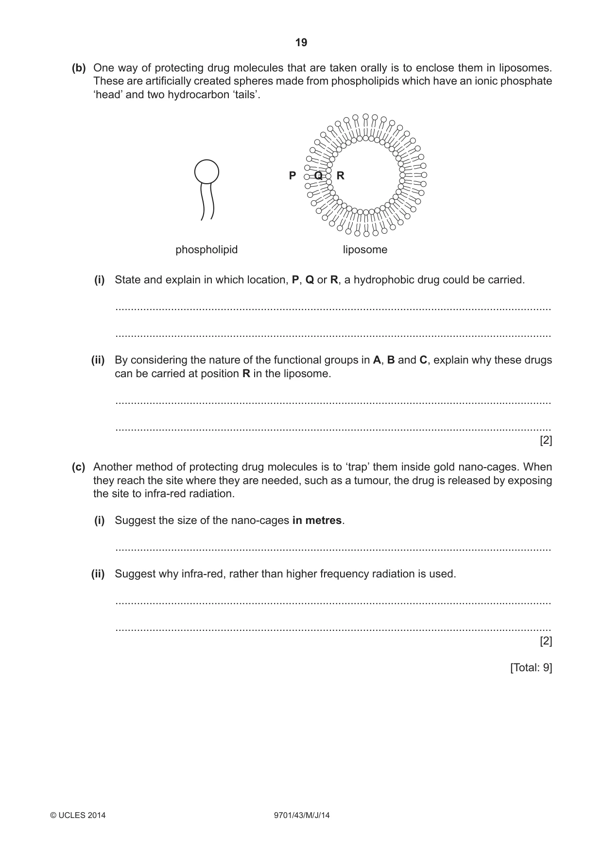 Cambridge A Level Chemistry 9701 2014 May/June Paper 4 · Variant 3 question paper, page 19 of 20