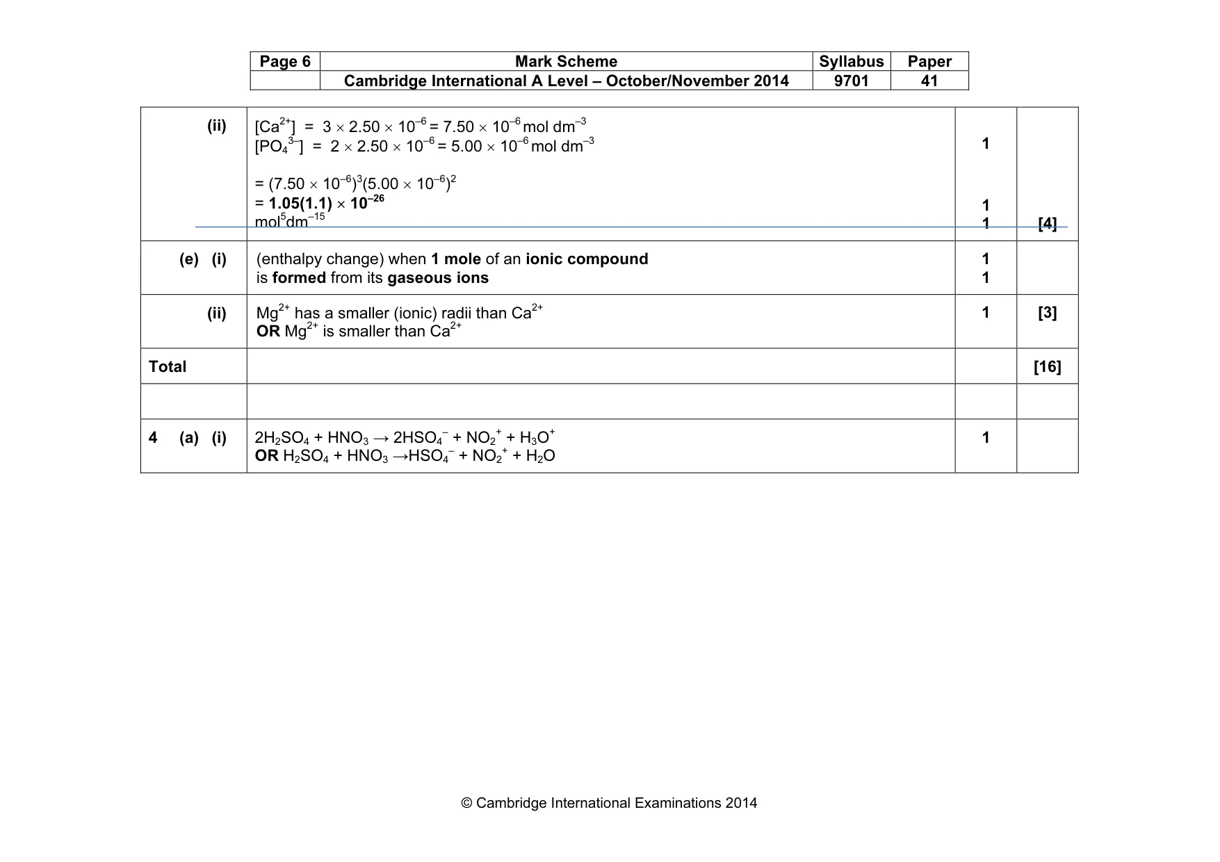 Mark scheme, page 6 of 13
