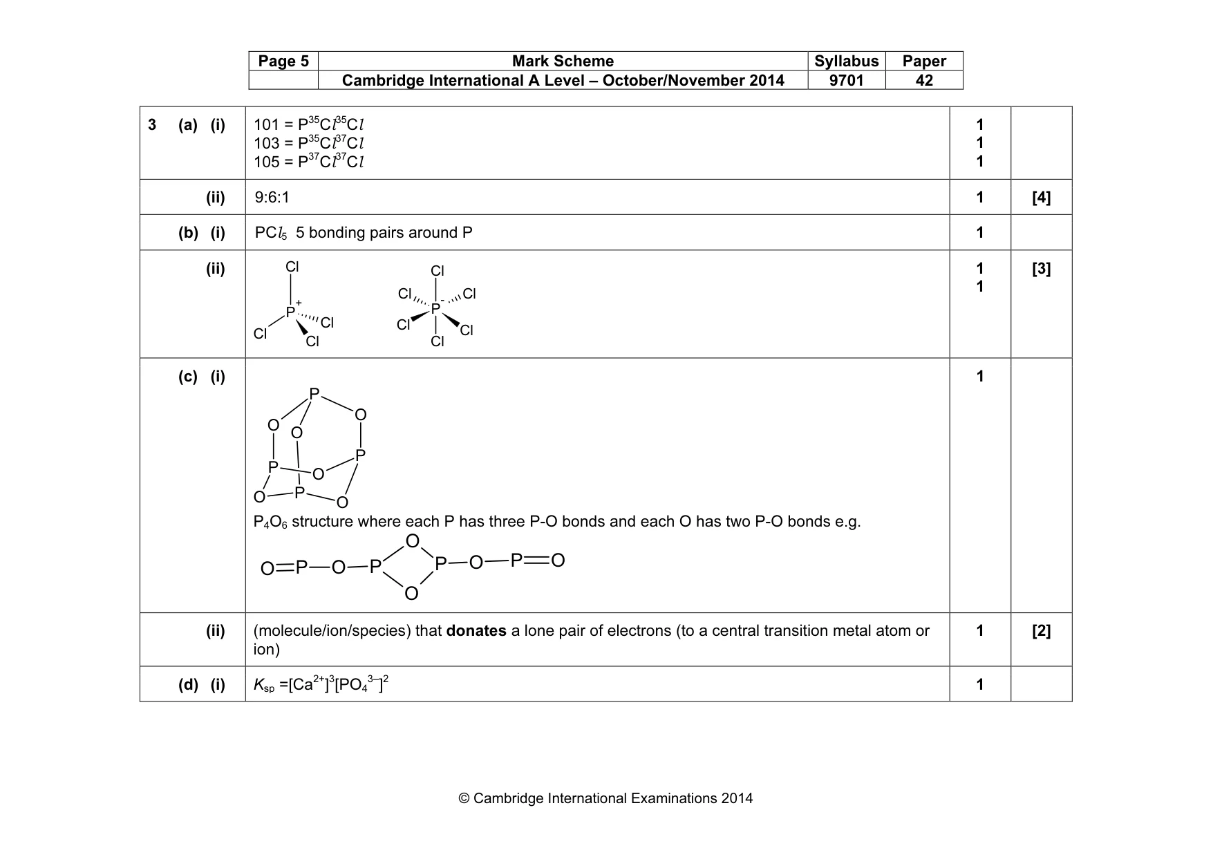 Mark scheme, page 5 of 13