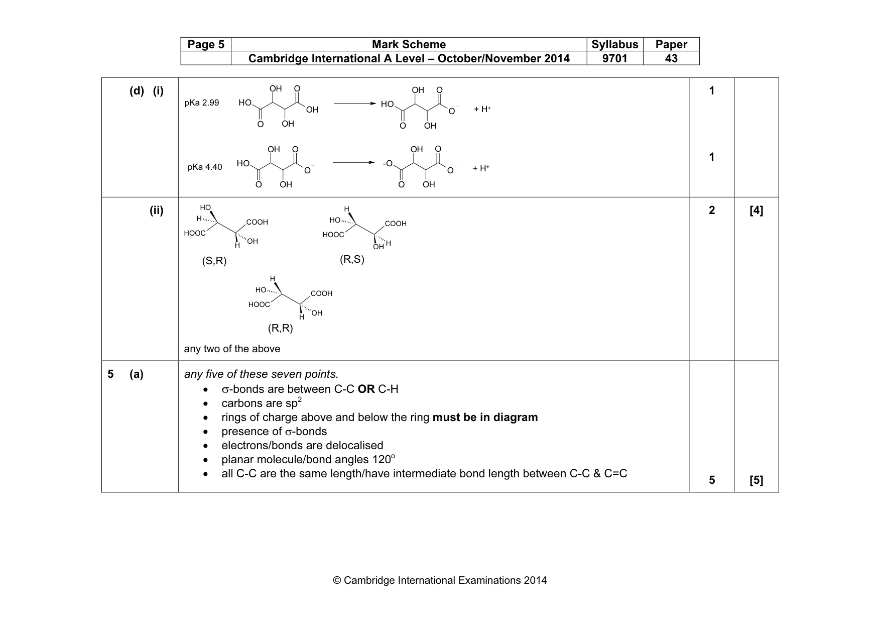 Mark scheme, page 5 of 12