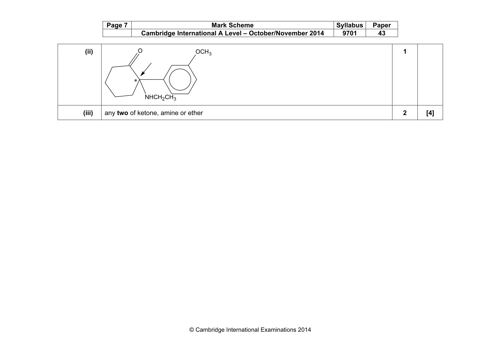 Mark scheme, page 7 of 12