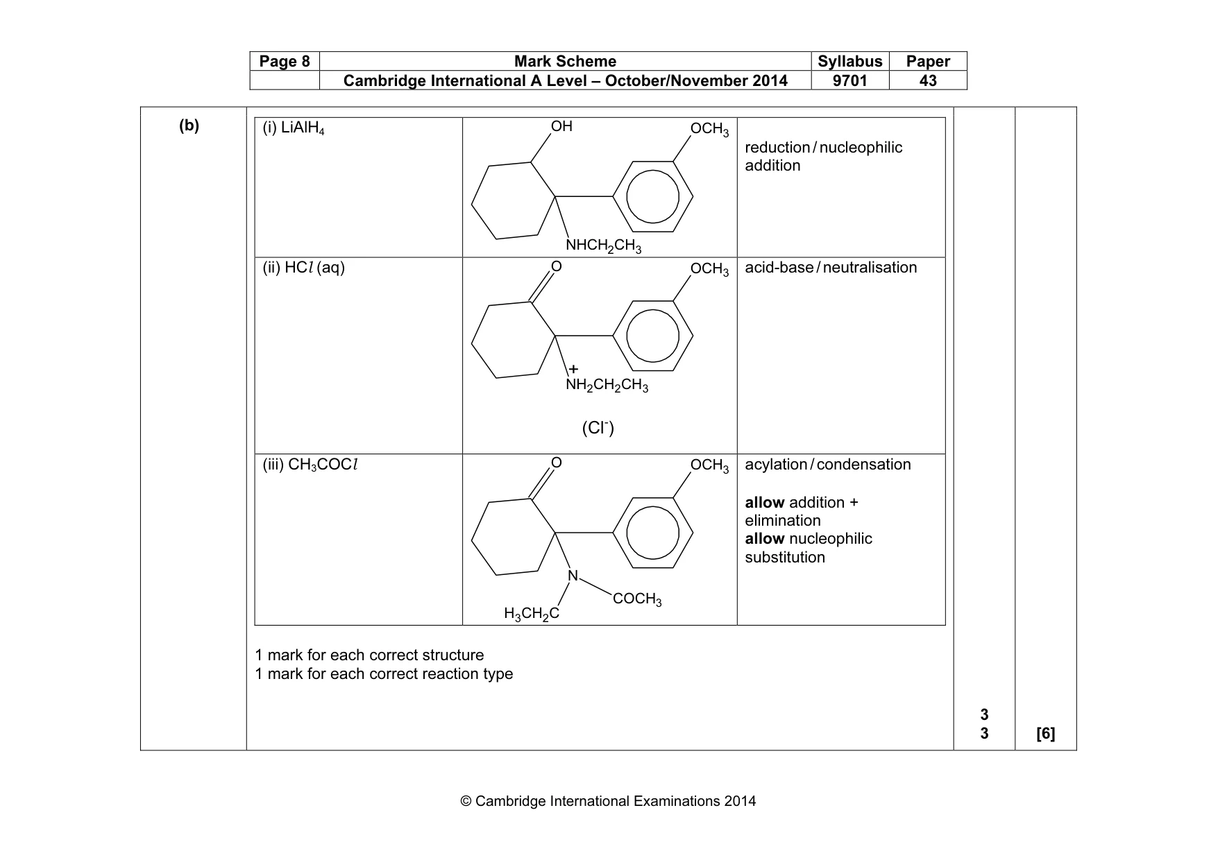 Mark scheme, page 8 of 12