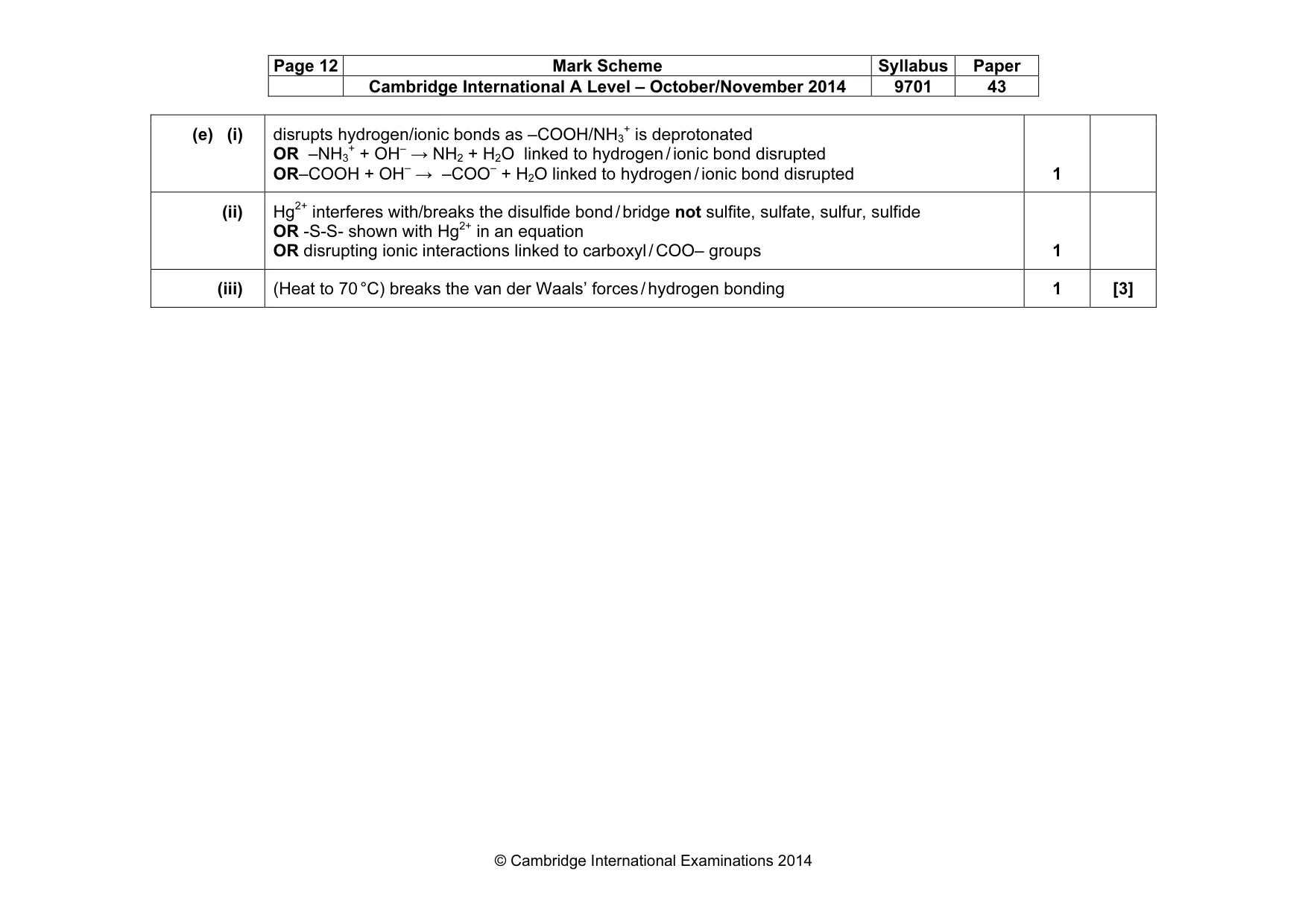 Mark scheme, page 12 of 12
