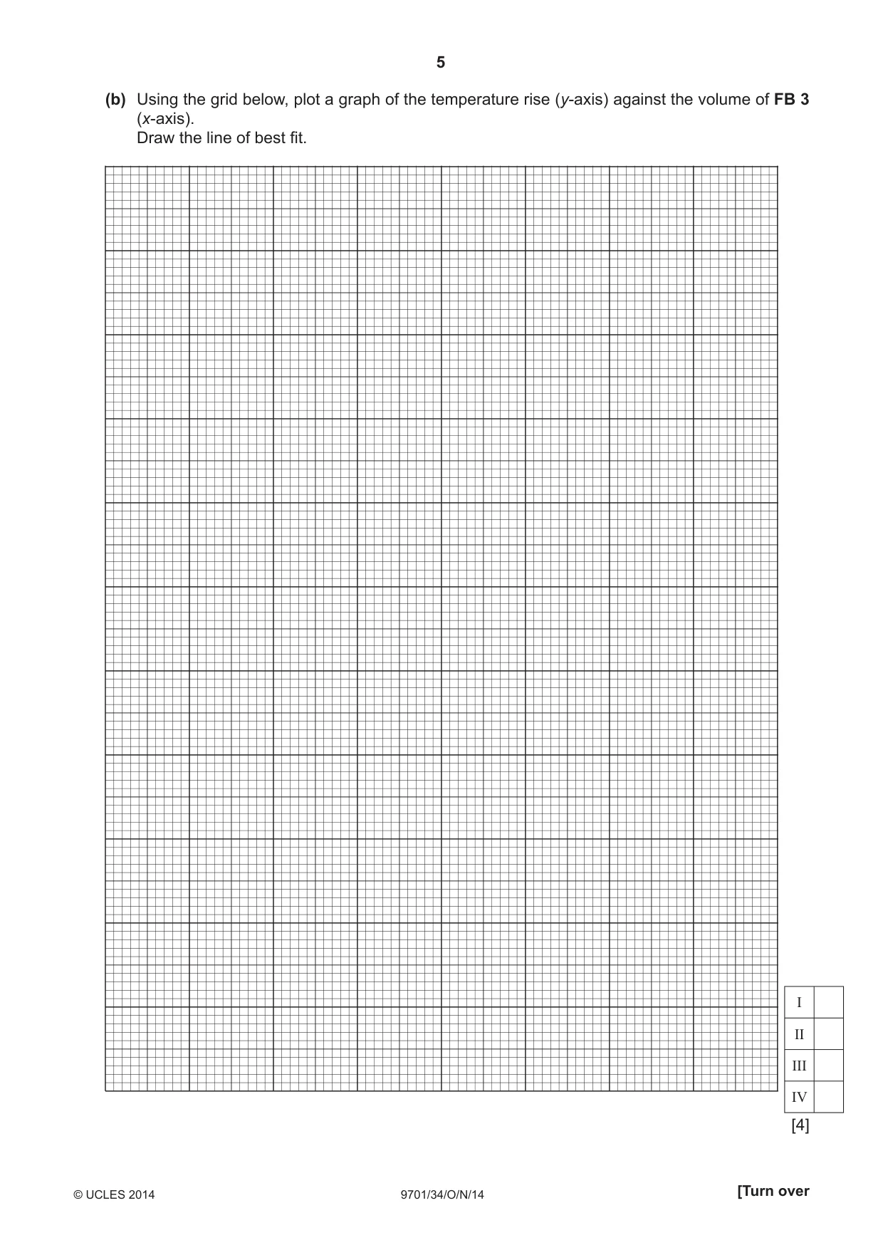Cambridge A Level Chemistry 9701 2014 Oct/Nov Paper 3 · Variant 4 question paper, page 5 of 12