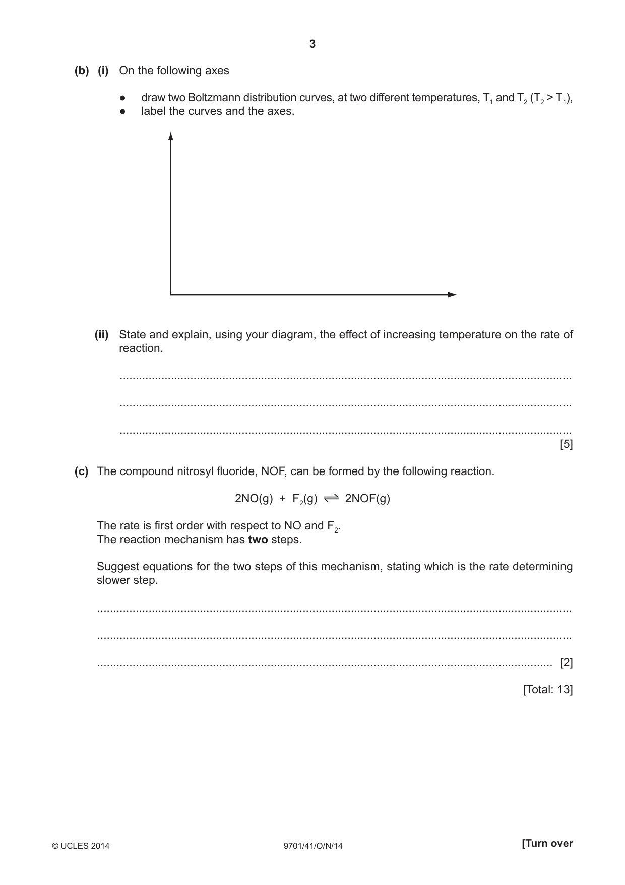 Cambridge A Level Chemistry 9701 2014 Oct/Nov Paper 4 · Variant 1 question paper, page 3 of 20
