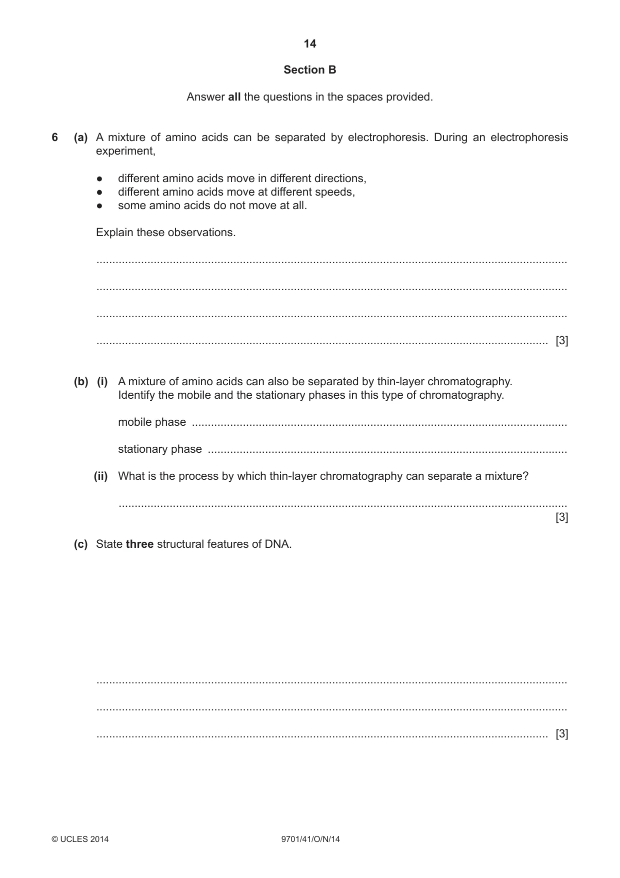 Cambridge A Level Chemistry 9701 2014 Oct/Nov Paper 4 · Variant 1 question paper, page 14 of 20
