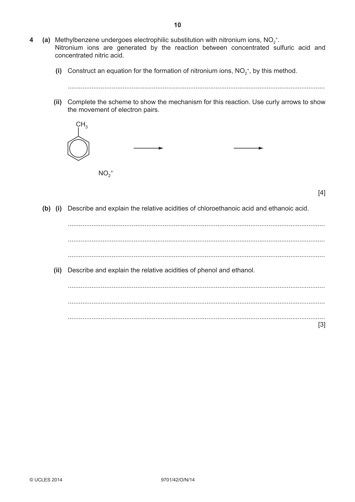 Cambridge A Level Chemistry 9701 2014 Oct/Nov Paper 4 · Variant 2 question paper, page 10 of 20