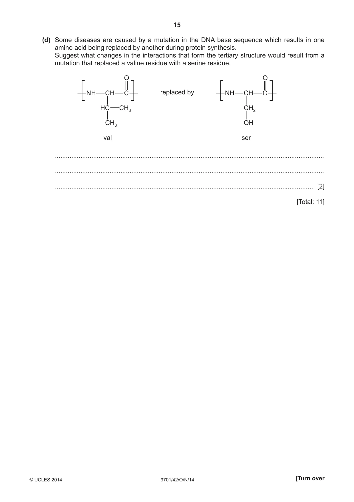 Cambridge A Level Chemistry 9701 2014 Oct/Nov Paper 4 · Variant 2 question paper, page 15 of 20