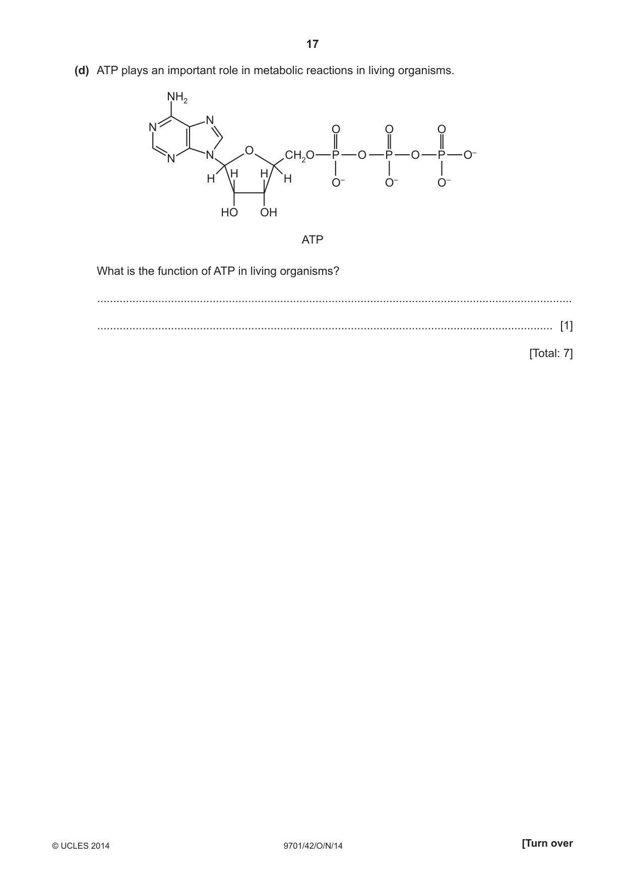 Cambridge A Level Chemistry 9701 2014 Oct/Nov Paper 4 · Variant 2 question paper, page 17 of 20