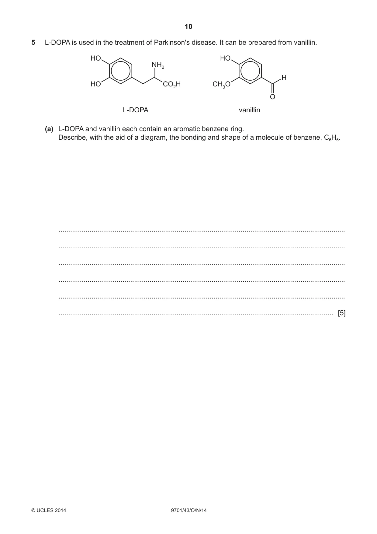 Cambridge A Level Chemistry 9701 2014 Oct/Nov Paper 4 · Variant 3 question paper, page 10 of 20