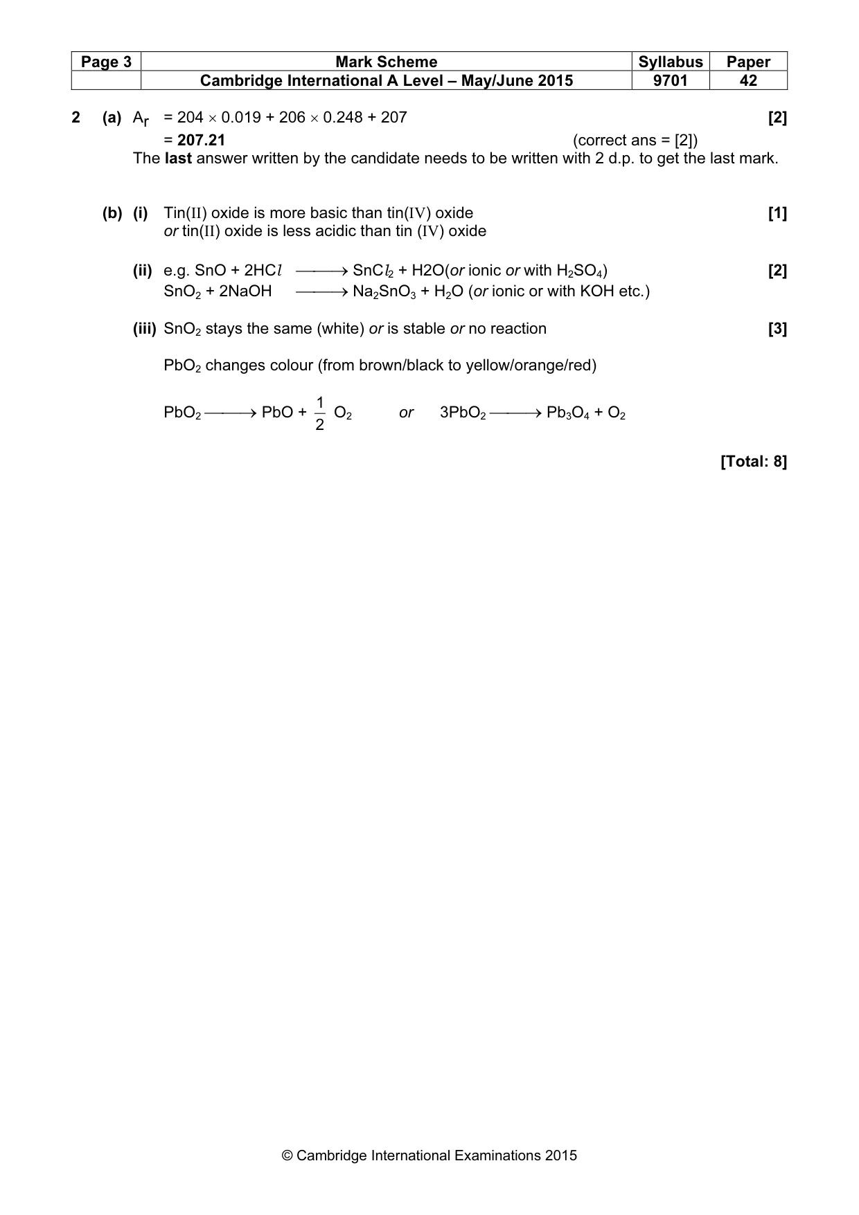 Mark scheme, page 3 of 10