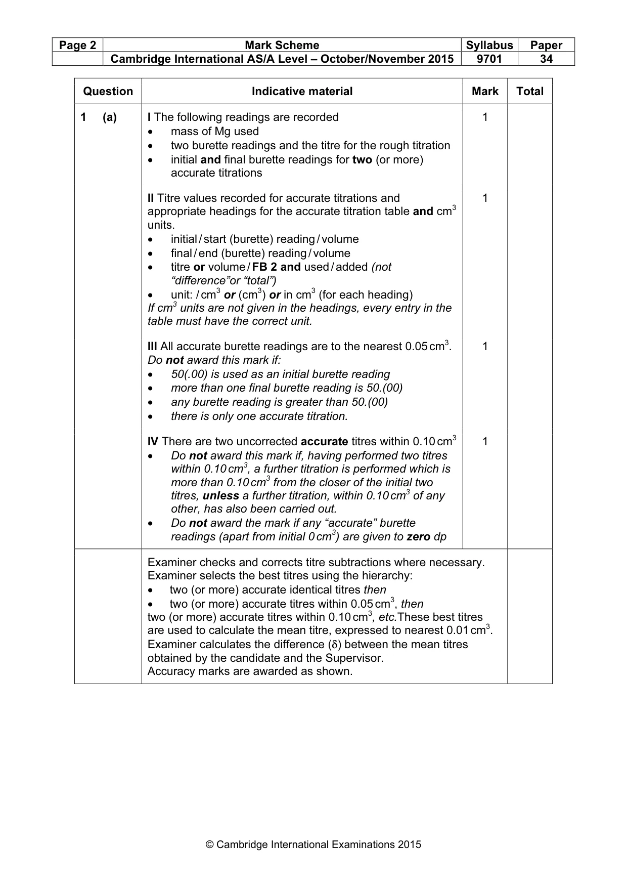 Mark scheme, page 2 of 7