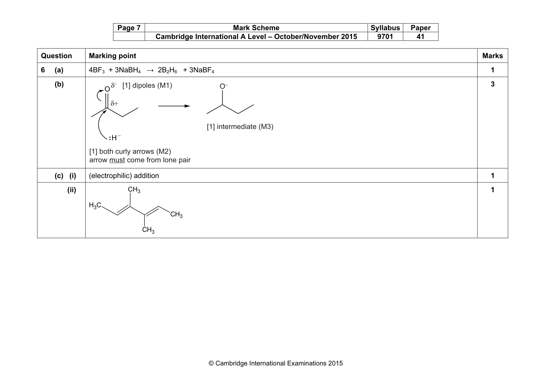 Mark scheme, page 7 of 13