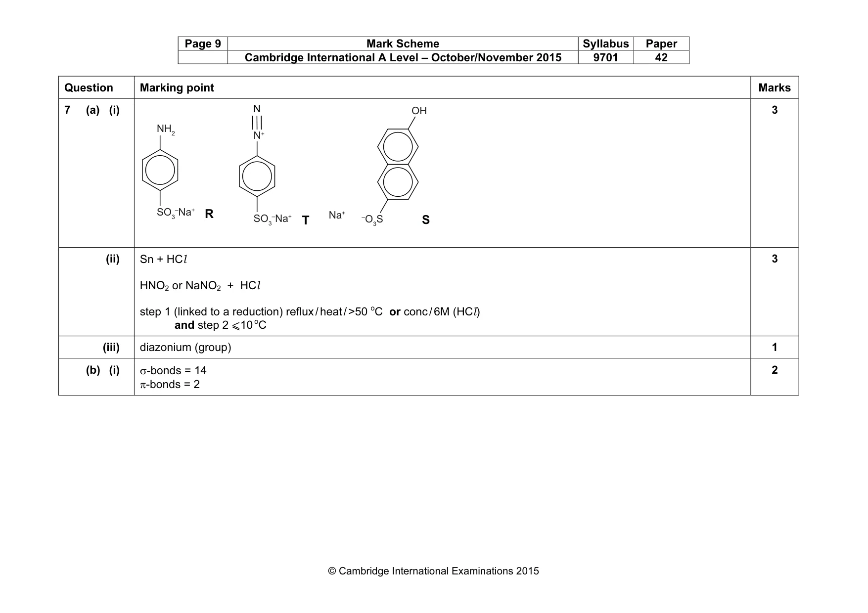 Mark scheme, page 9 of 13