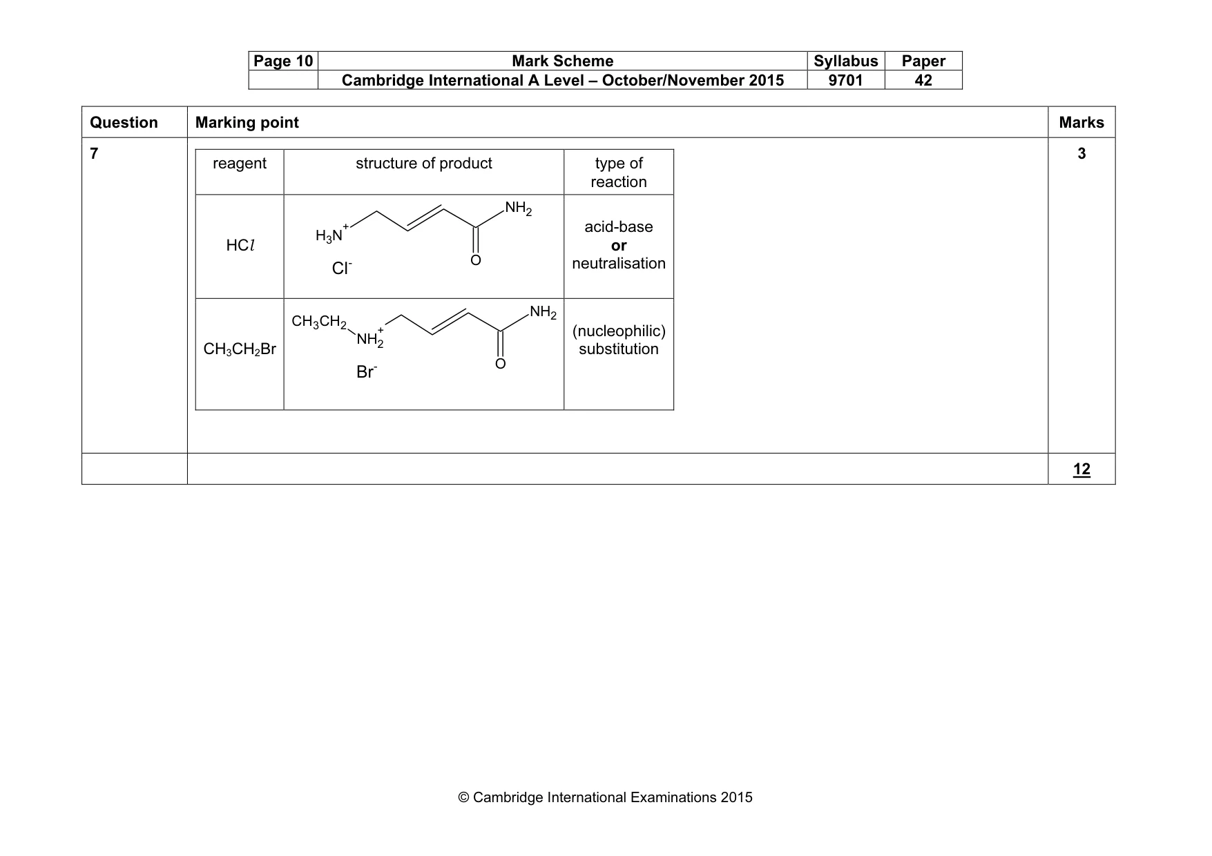 Mark scheme, page 10 of 13