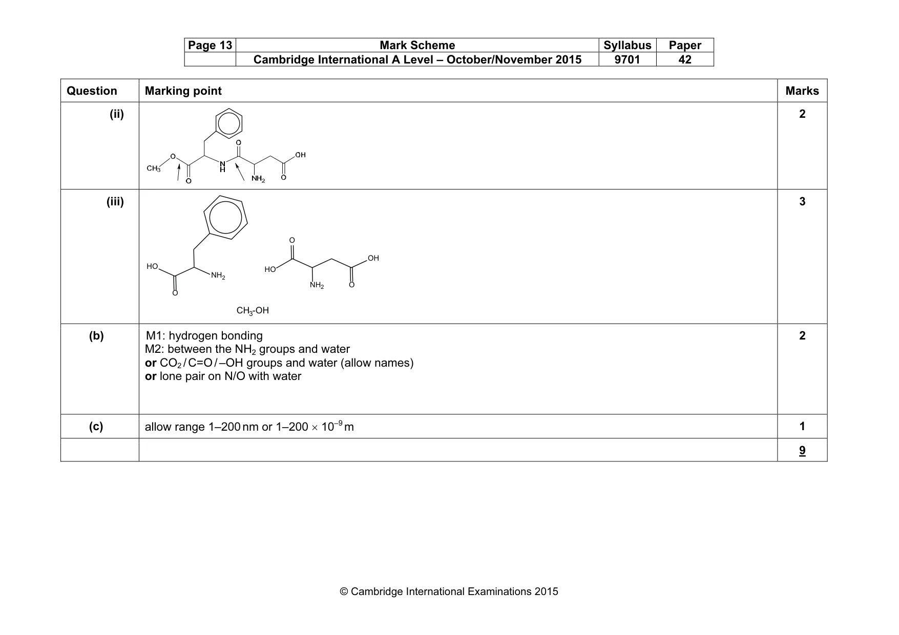 Mark scheme, page 13 of 13