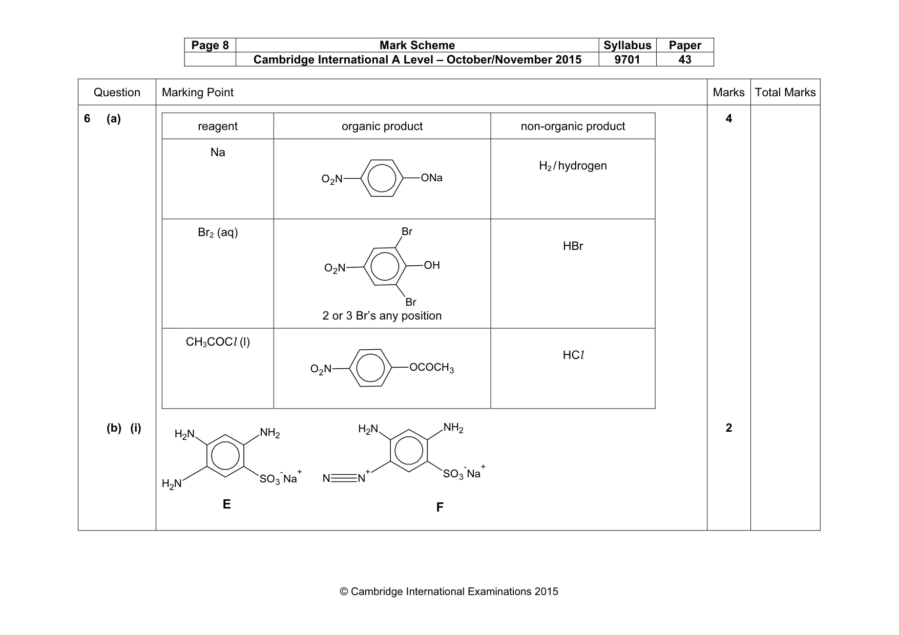 Mark scheme, page 8 of 12