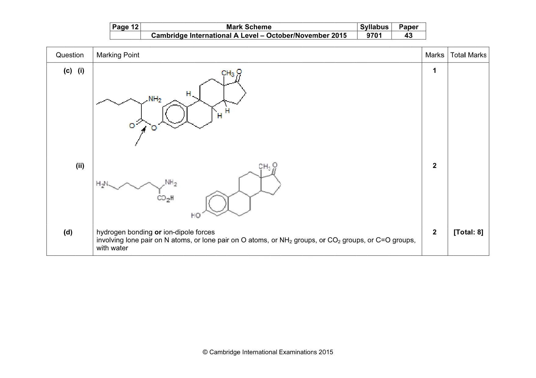 Mark scheme, page 12 of 12