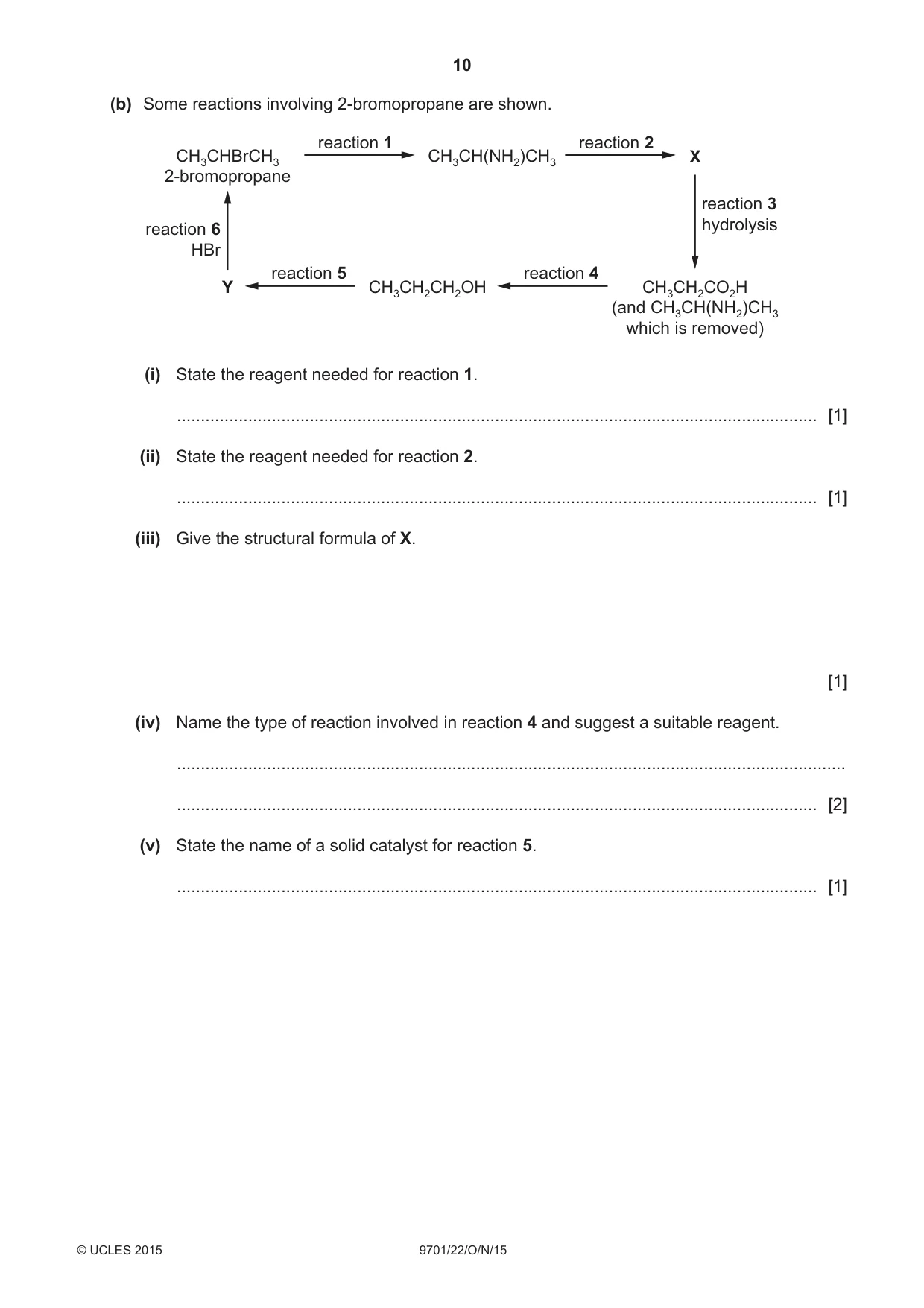 Cambridge A Level Chemistry 9701 2015 Oct/Nov Paper 2 · Variant 2 question paper, page 10 of 12