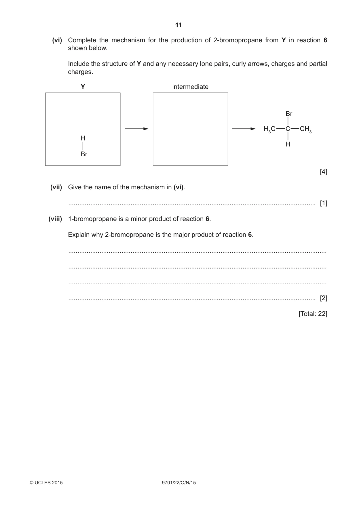 Cambridge A Level Chemistry 9701 2015 Oct/Nov Paper 2 · Variant 2 question paper, page 11 of 12