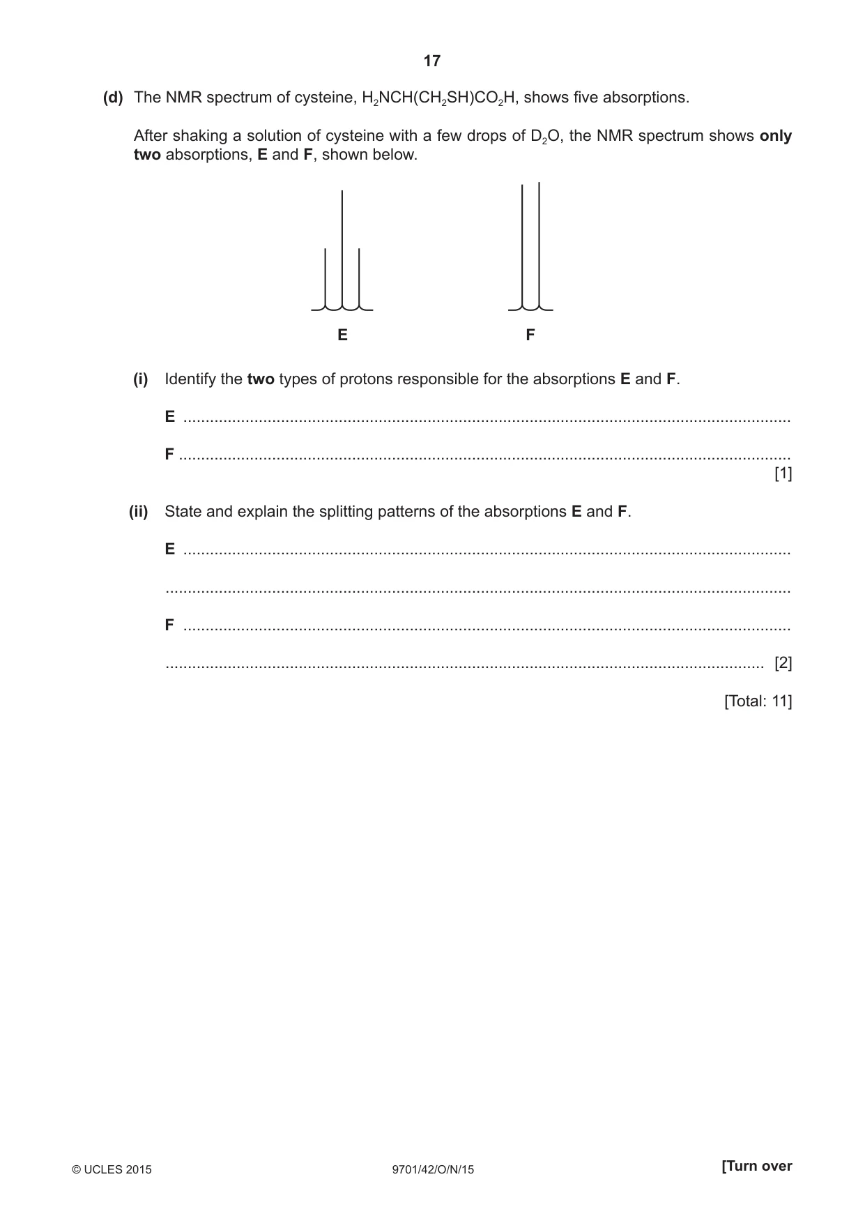Cambridge A Level Chemistry 9701 2015 Oct/Nov Paper 4 · Variant 2 question paper, page 17 of 20