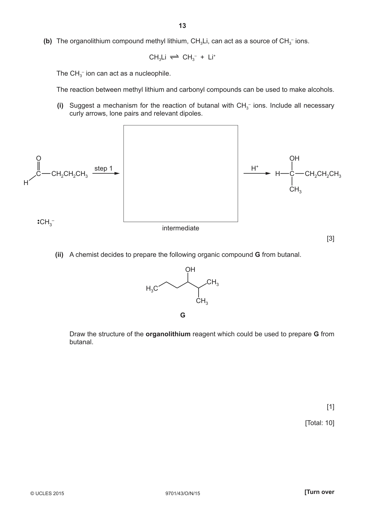 Cambridge A Level Chemistry 9701 2015 Oct/Nov Paper 4 · Variant 3 question paper, page 13 of 20