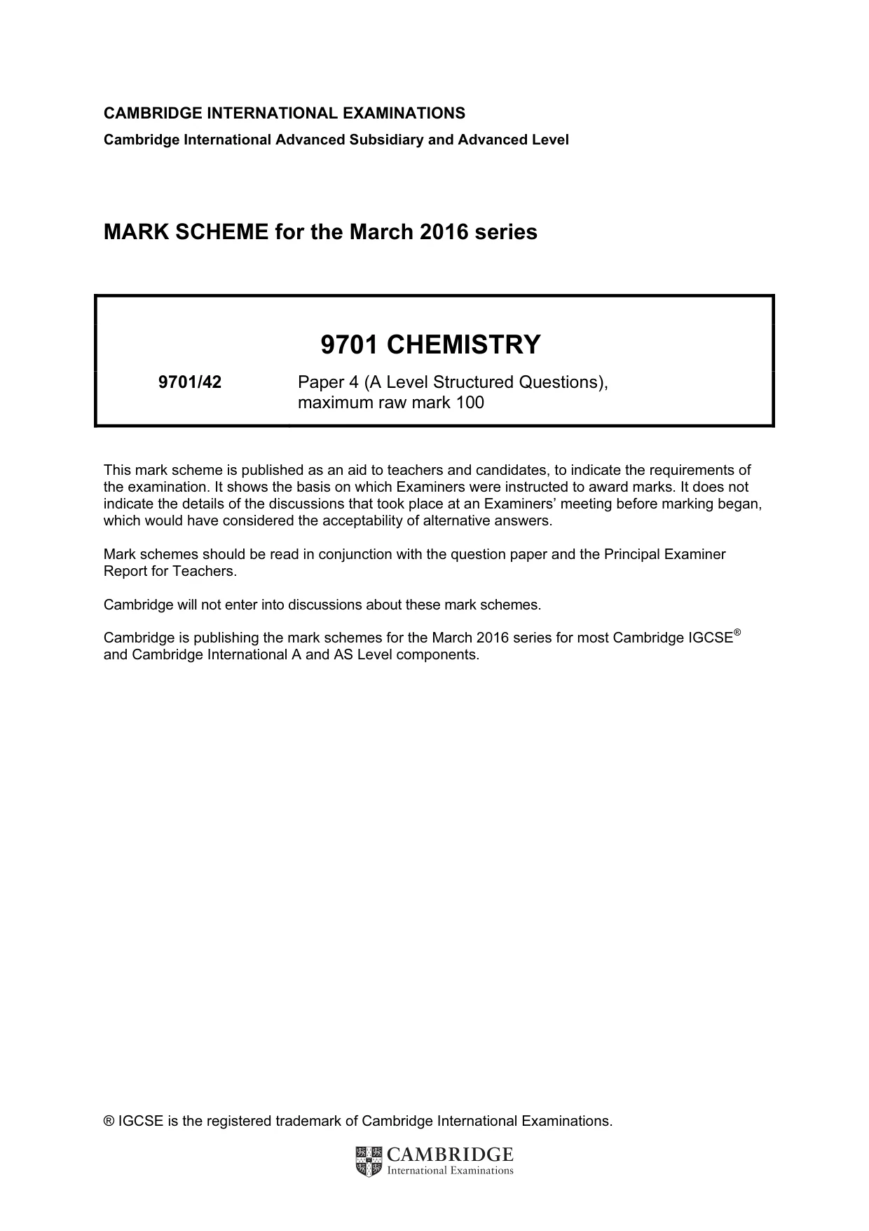 Mark scheme, page 1 of 10