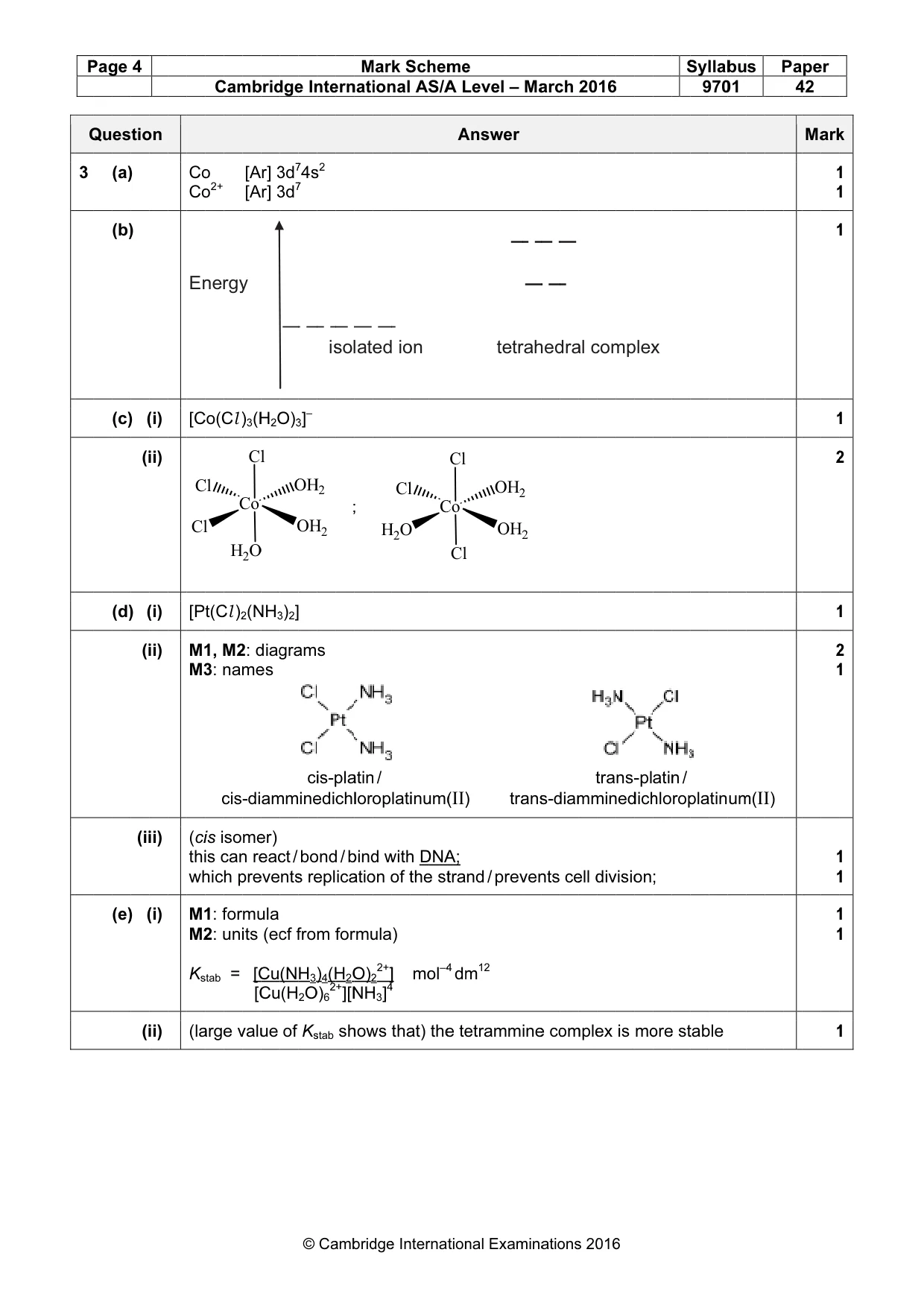 Mark scheme, page 4 of 10
