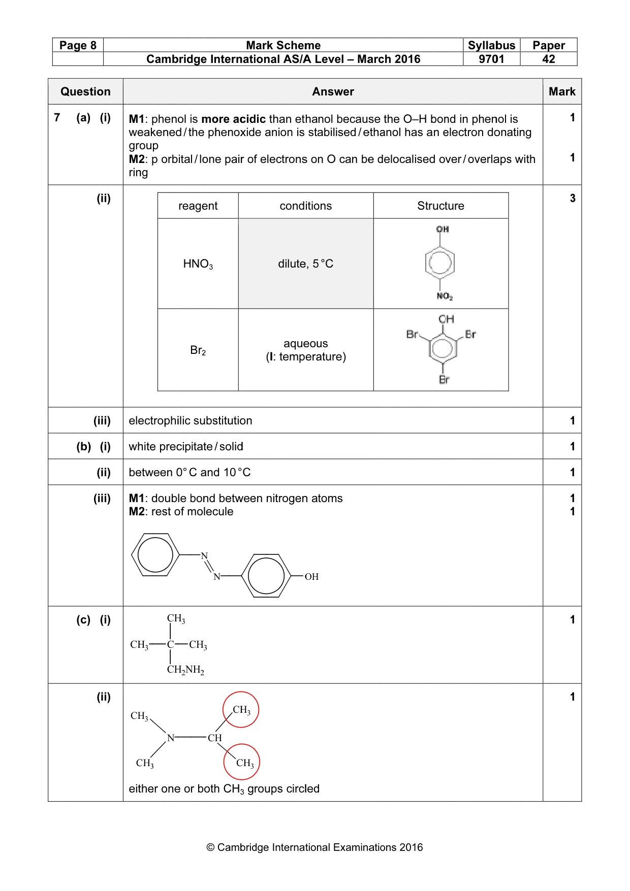 Mark scheme, page 8 of 10