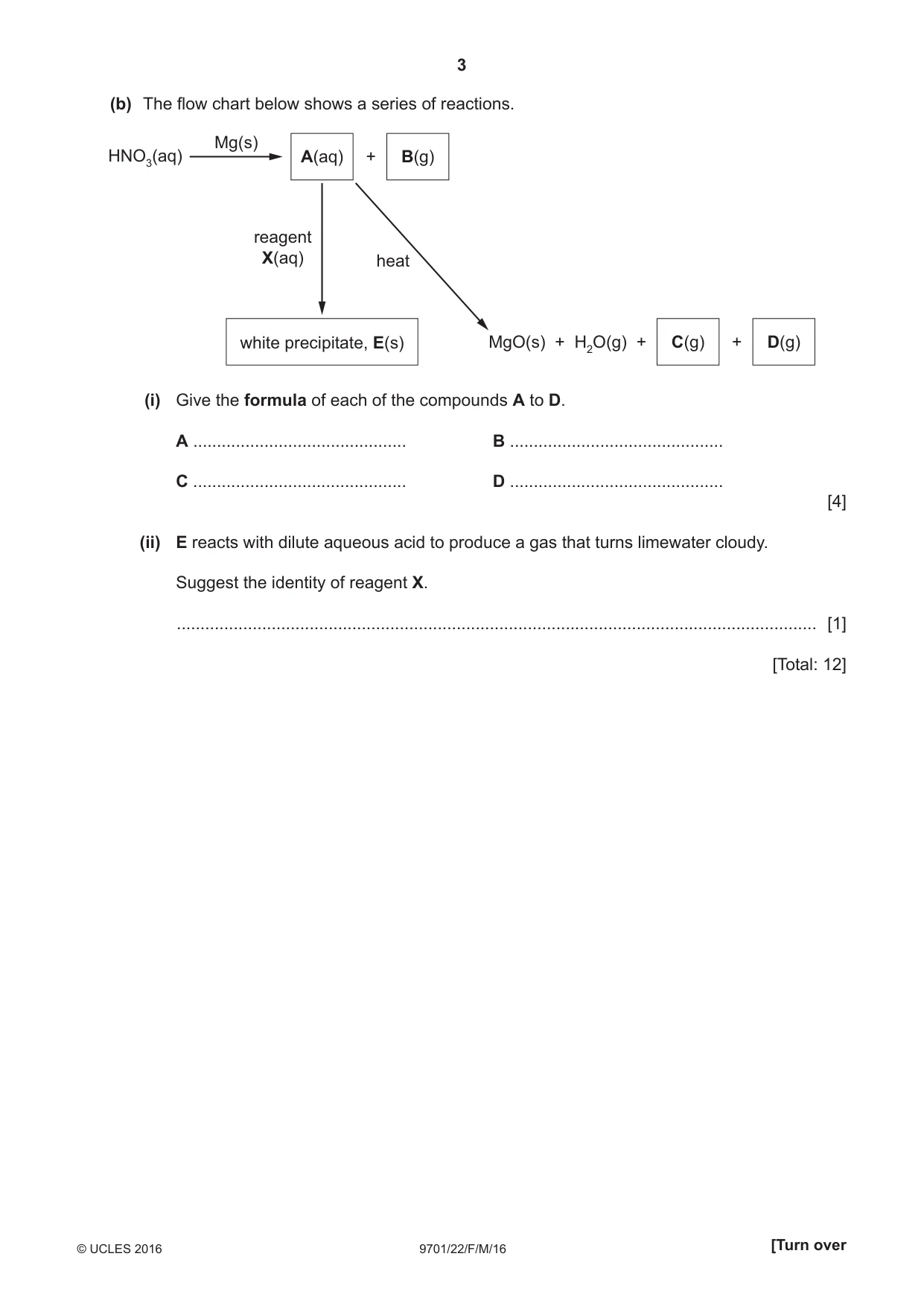 Cambridge A Level Chemistry 9701 2016 Feb/March Paper 2 · Variant 2 question paper, page 3 of 16