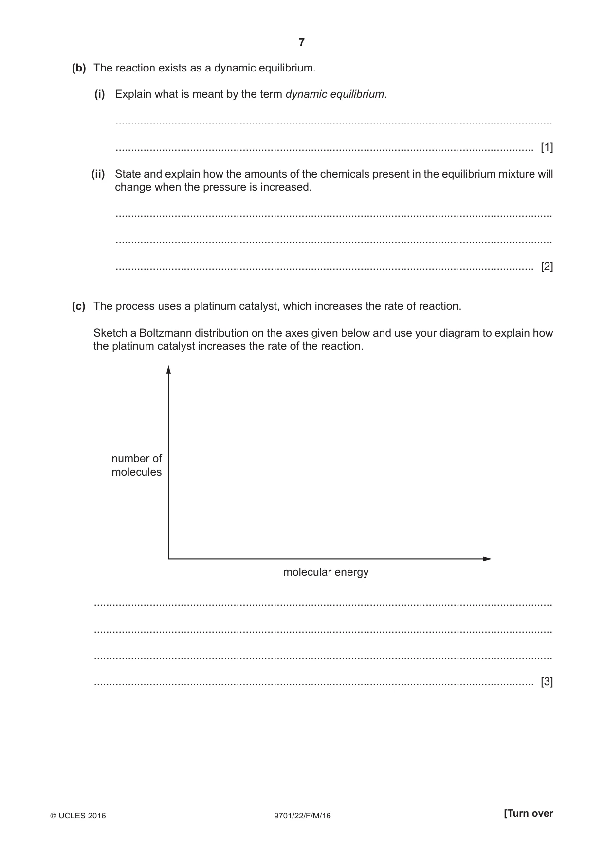 Cambridge A Level Chemistry 9701 2016 Feb/March Paper 2 · Variant 2 question paper, page 7 of 16