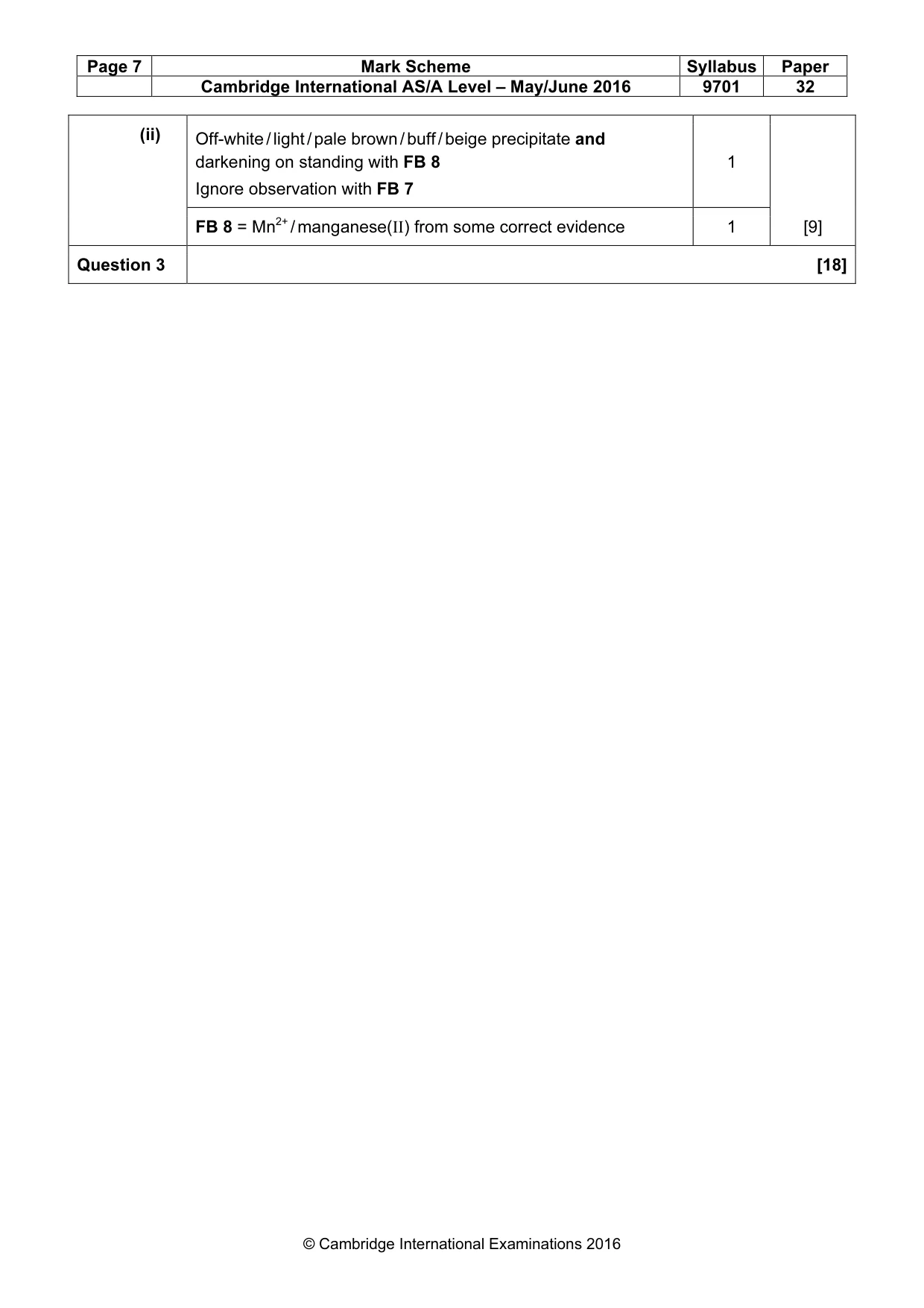 Mark scheme, page 7 of 7