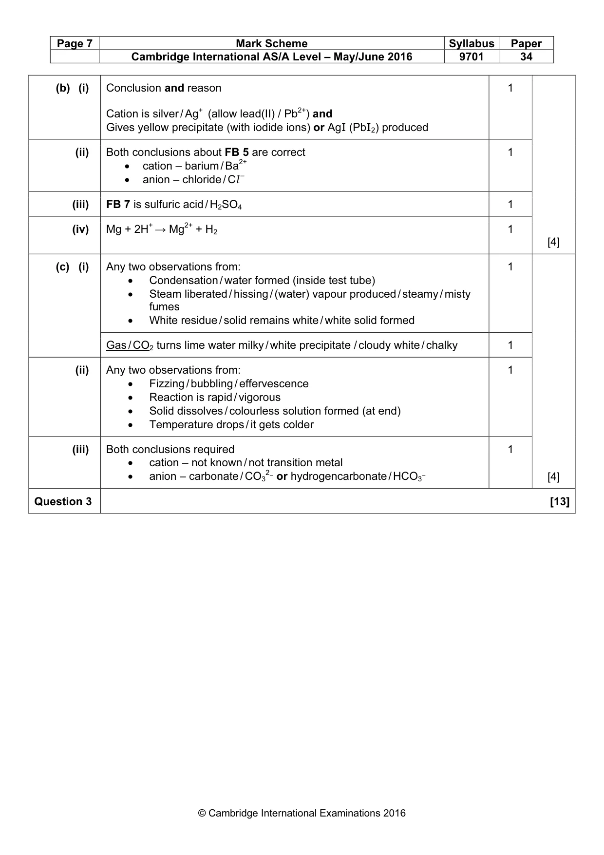 Mark scheme, page 7 of 7